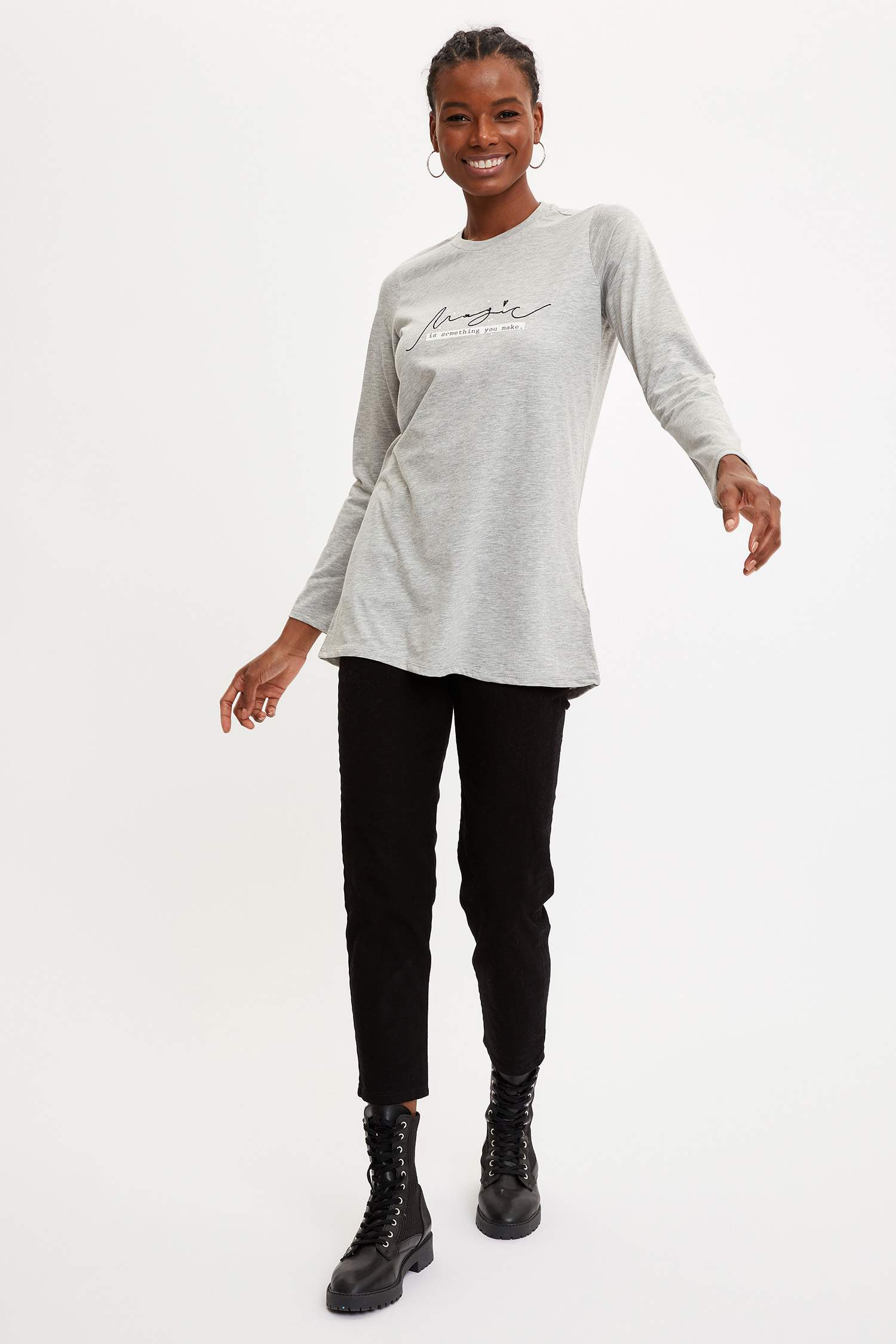 Baskılı Relax Fit Tunik