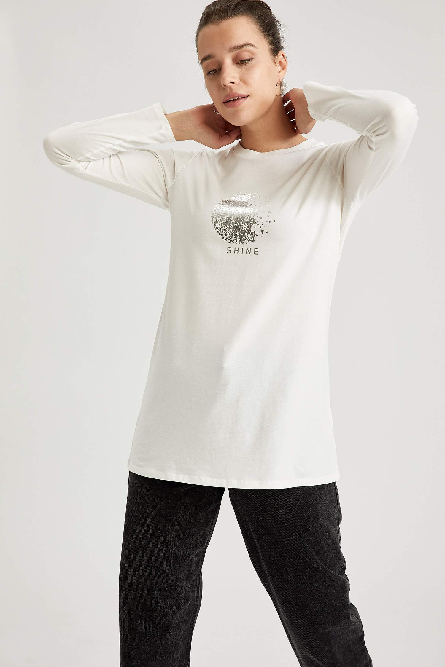 Baskılı Relax Fit Tunik