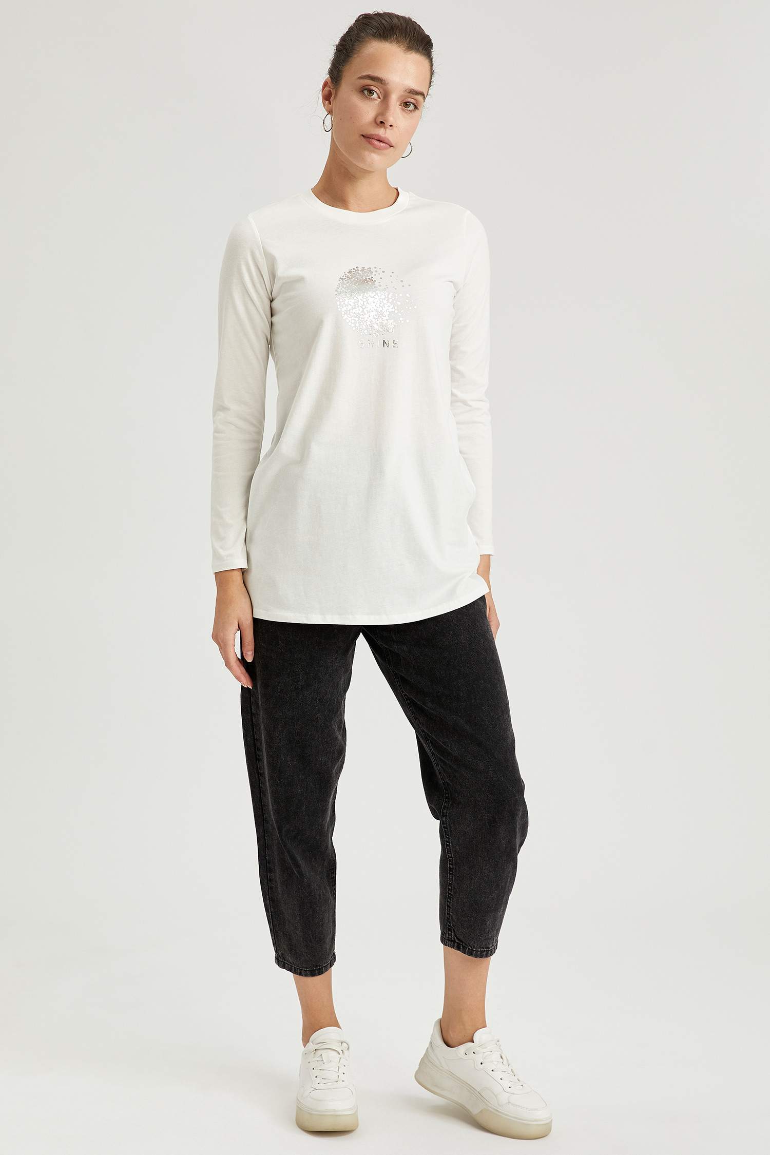 Baskılı Relax Fit Tunik