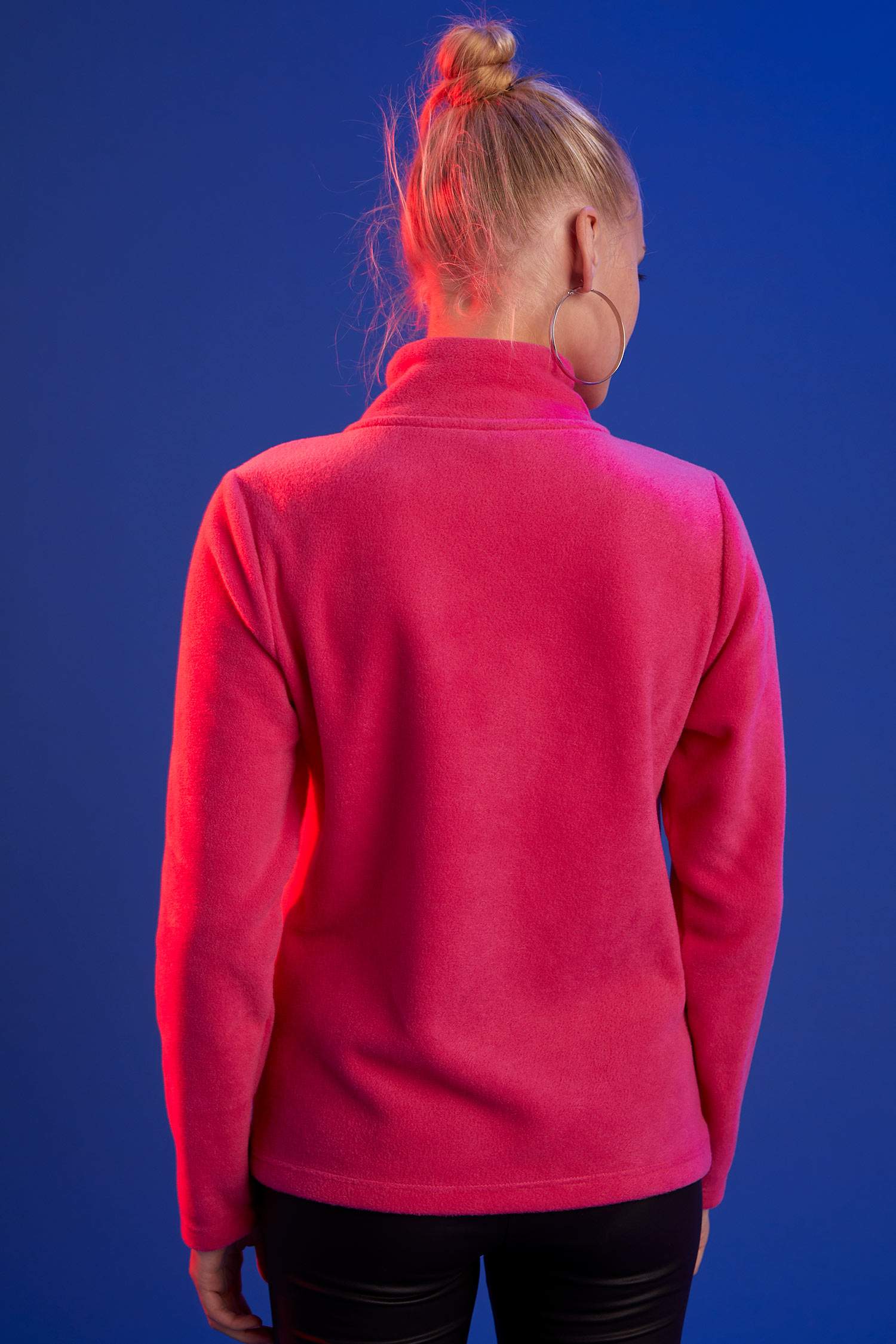 Fermuarlı Dik Yaka Sweatshirt