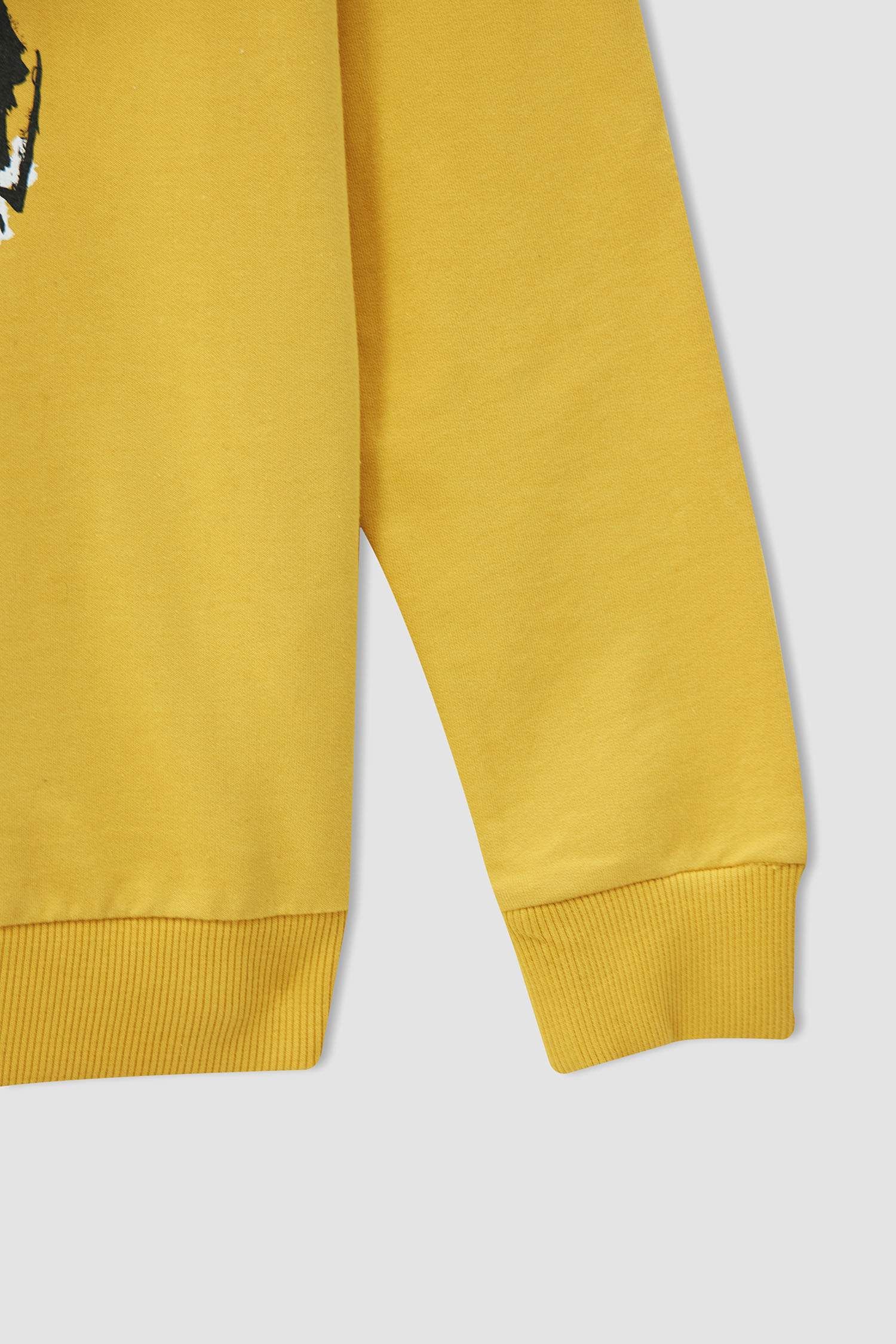 Erkek Çocuk Baskılı Sweatshirt ve Maskeli Takım