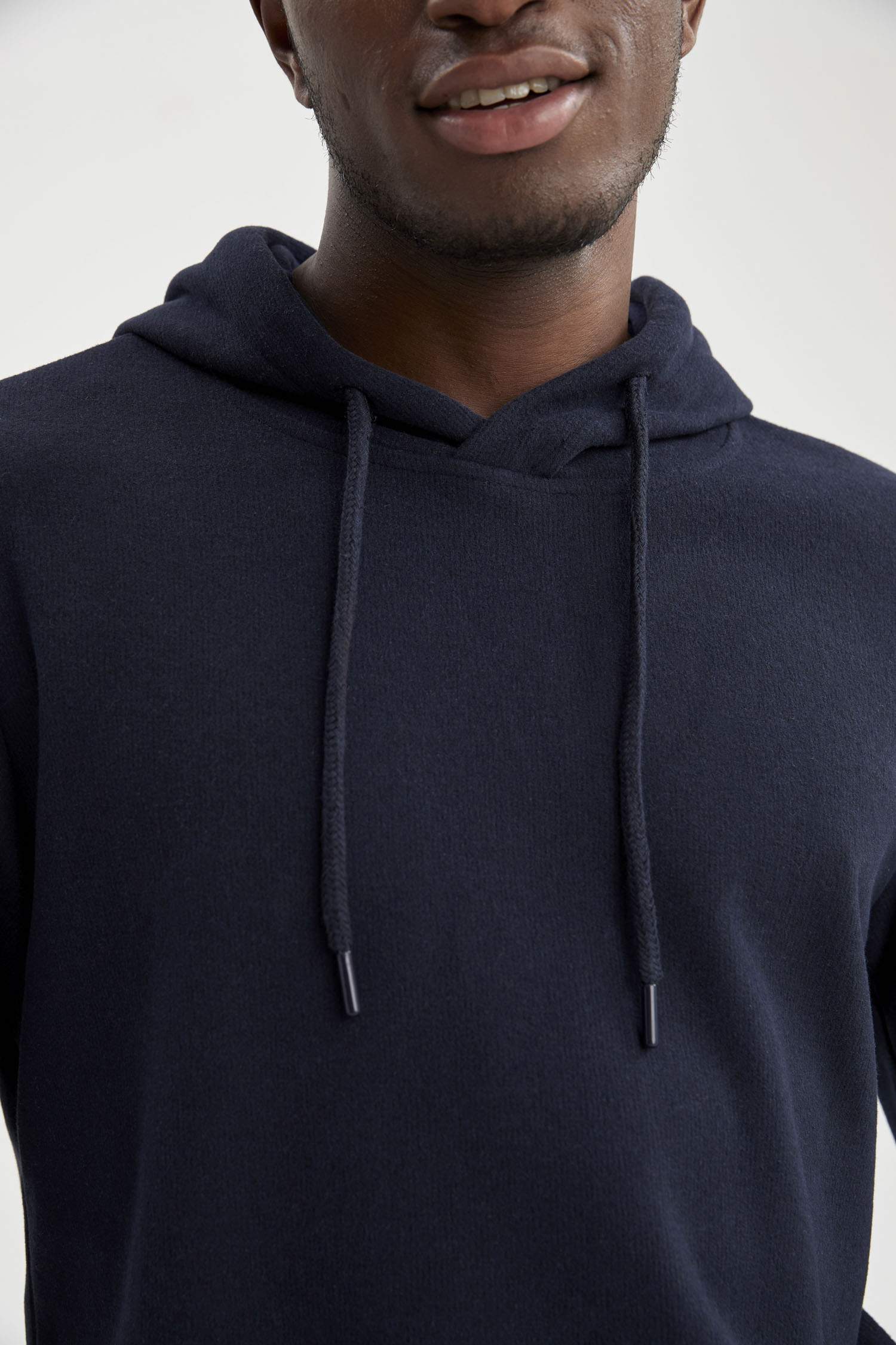 Regular Fit Kapüşonlu Basic Sweatshirt