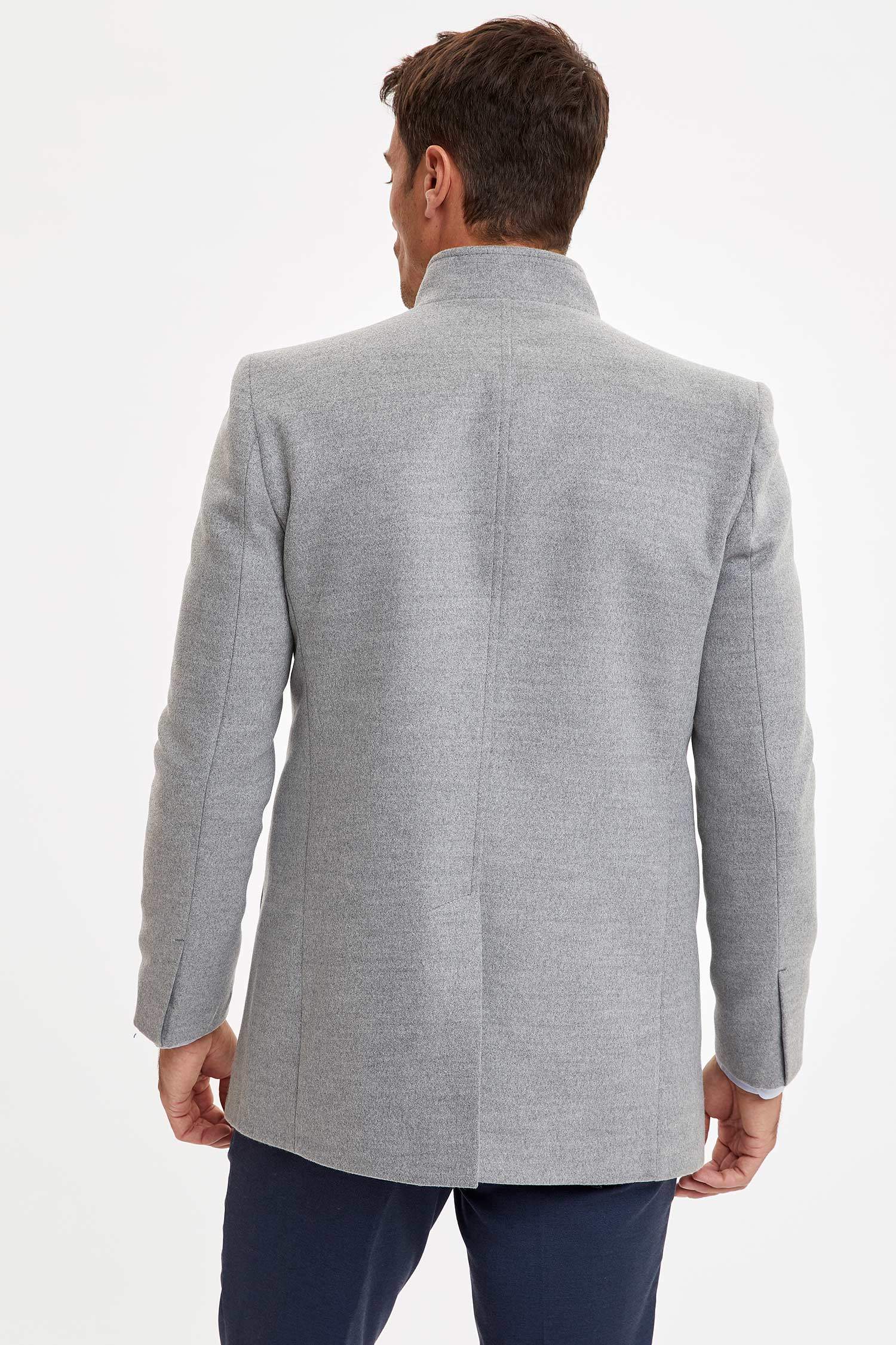 Slim Fit Dik Yaka Parka