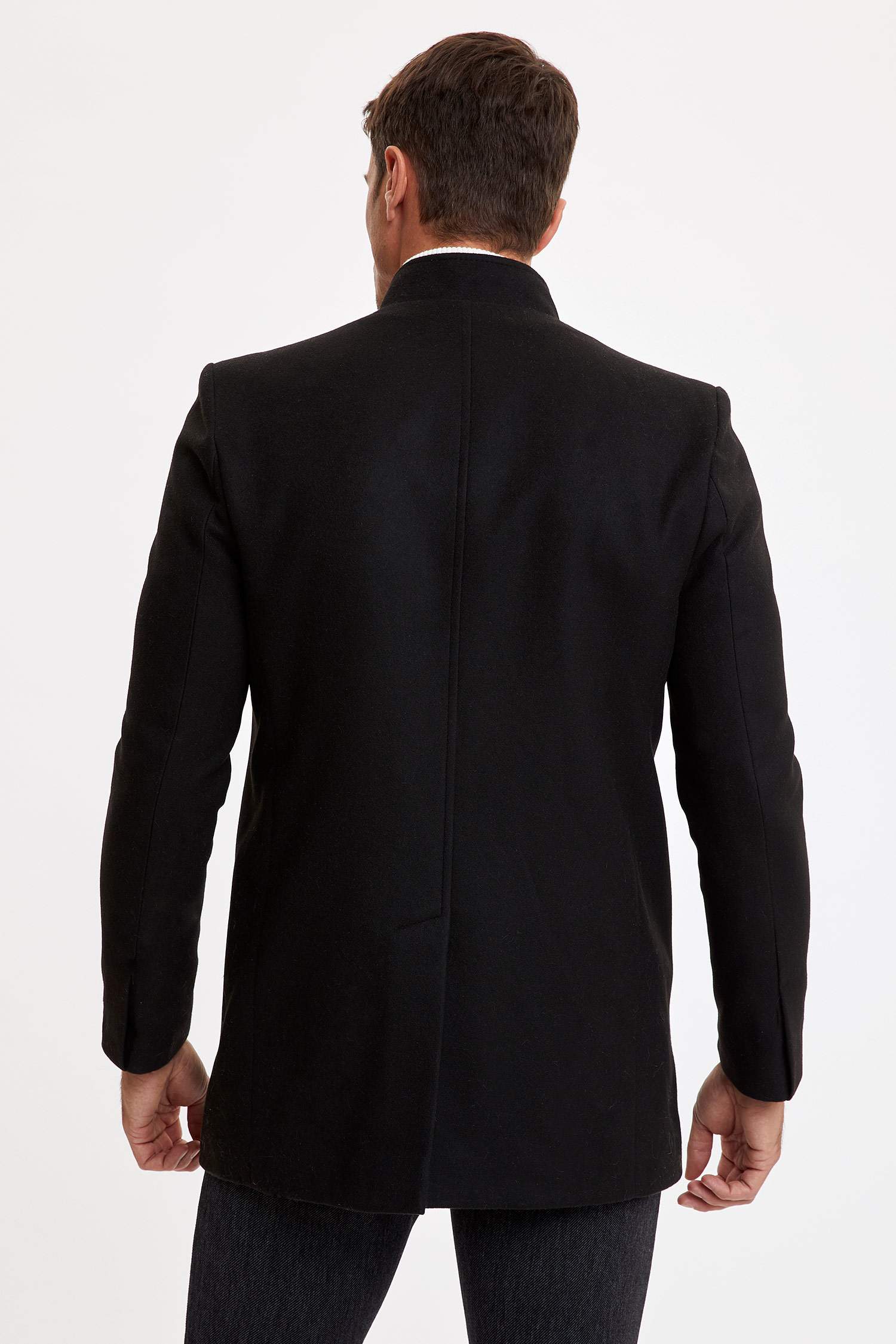 Slim Fit Dik Yaka Parka