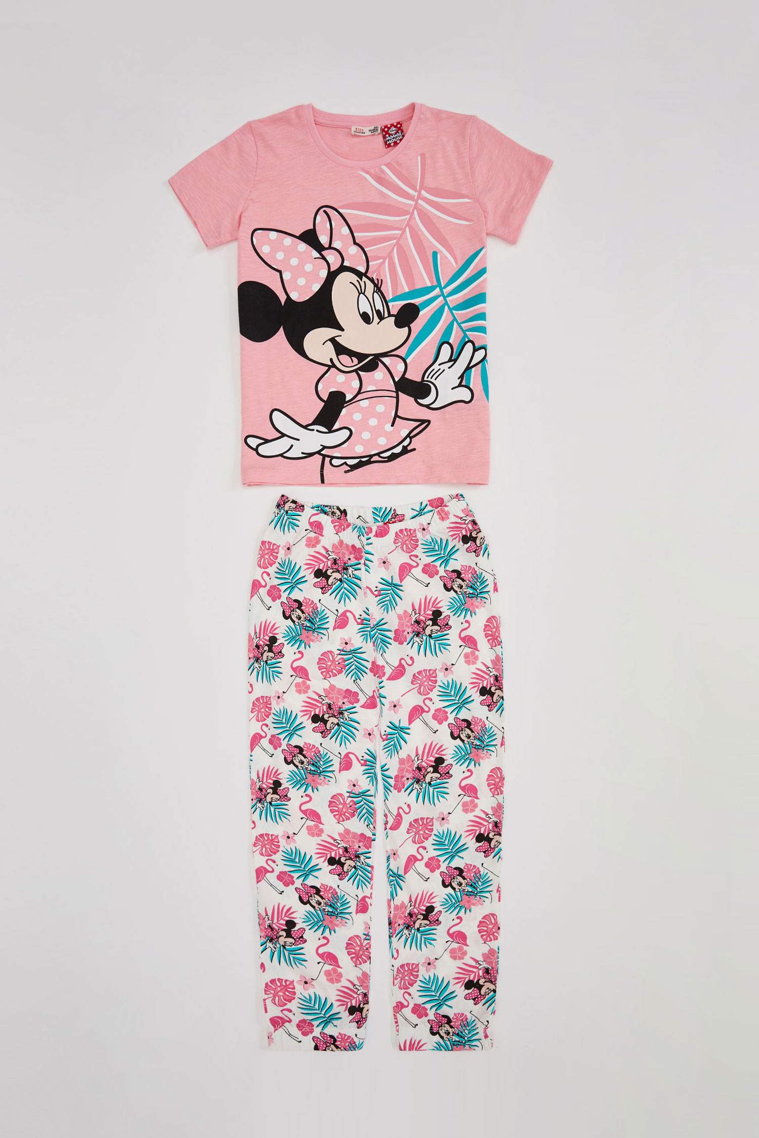 Kız Çocuk Minnie Mouse Lisanslı Pijama Takımı