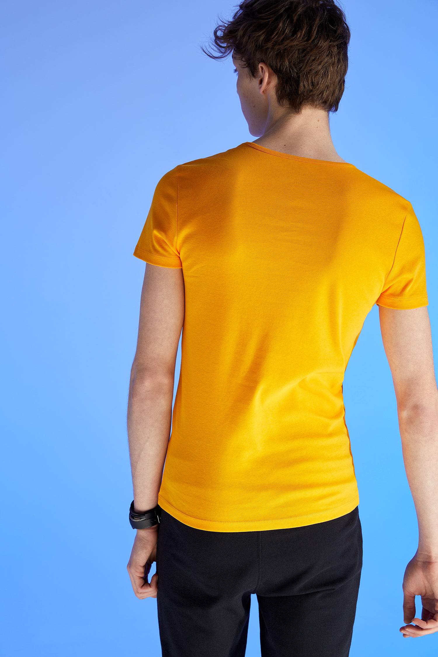 Explore Baskılı Slim Fit Bisiklet Yaka Tişört