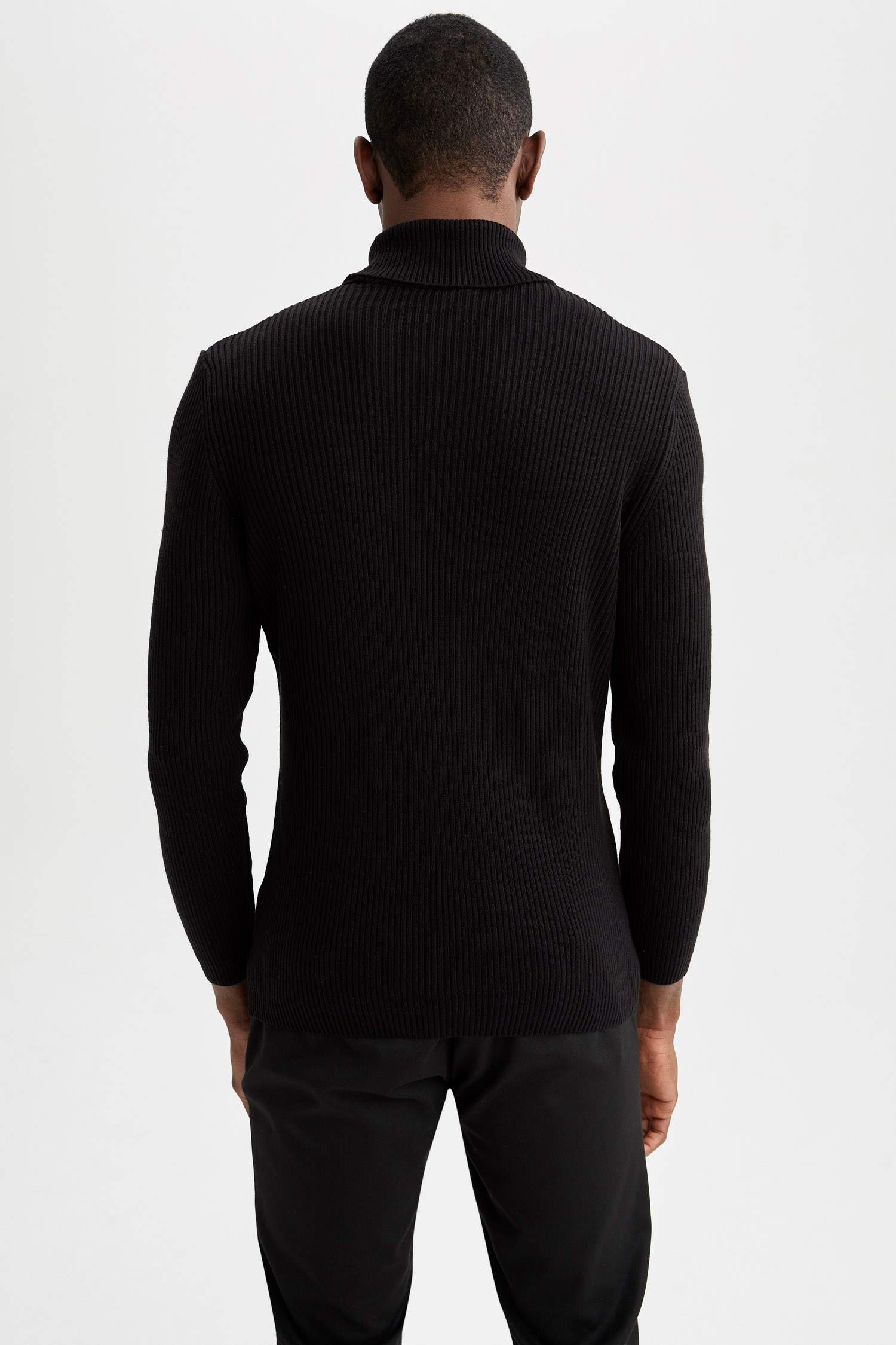 Slim Fit Balıkçı Yaka 2'li Triko Kazak