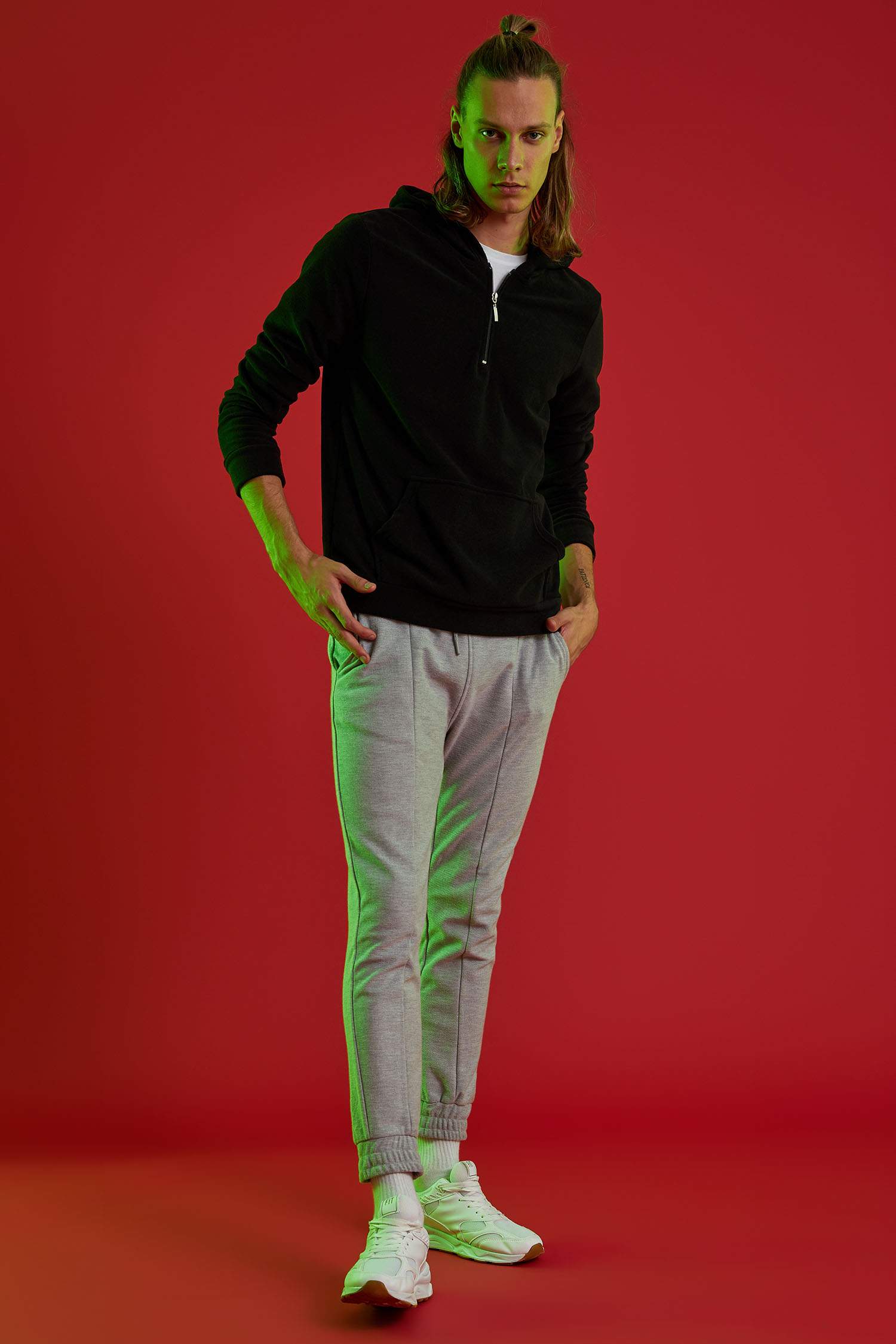 Defacto Fit Slim Fit Uzun Kollu Sweatshirt