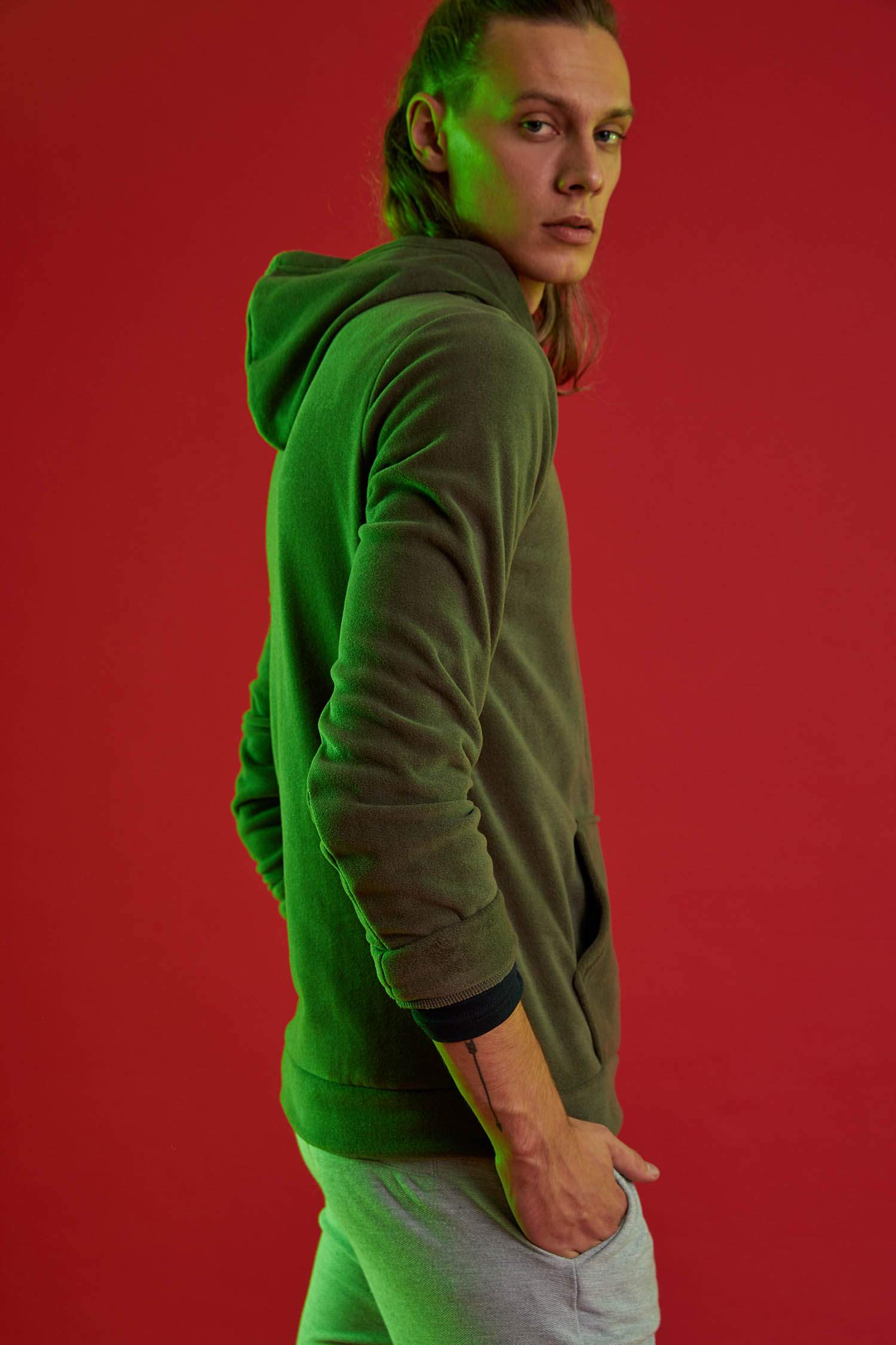 Defacto Fit Slim Fit Uzun Kollu Sweatshirt