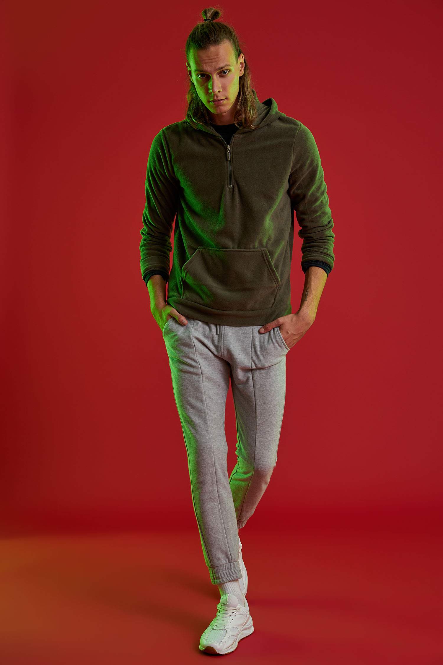 Defacto Fit Slim Fit Uzun Kollu Sweatshirt