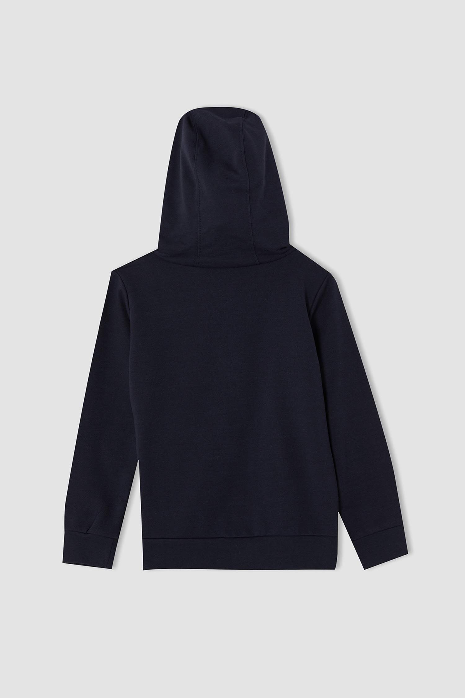 Erkek Çocuk Dünya Baskılı Kapüşonlu Sweatshirt