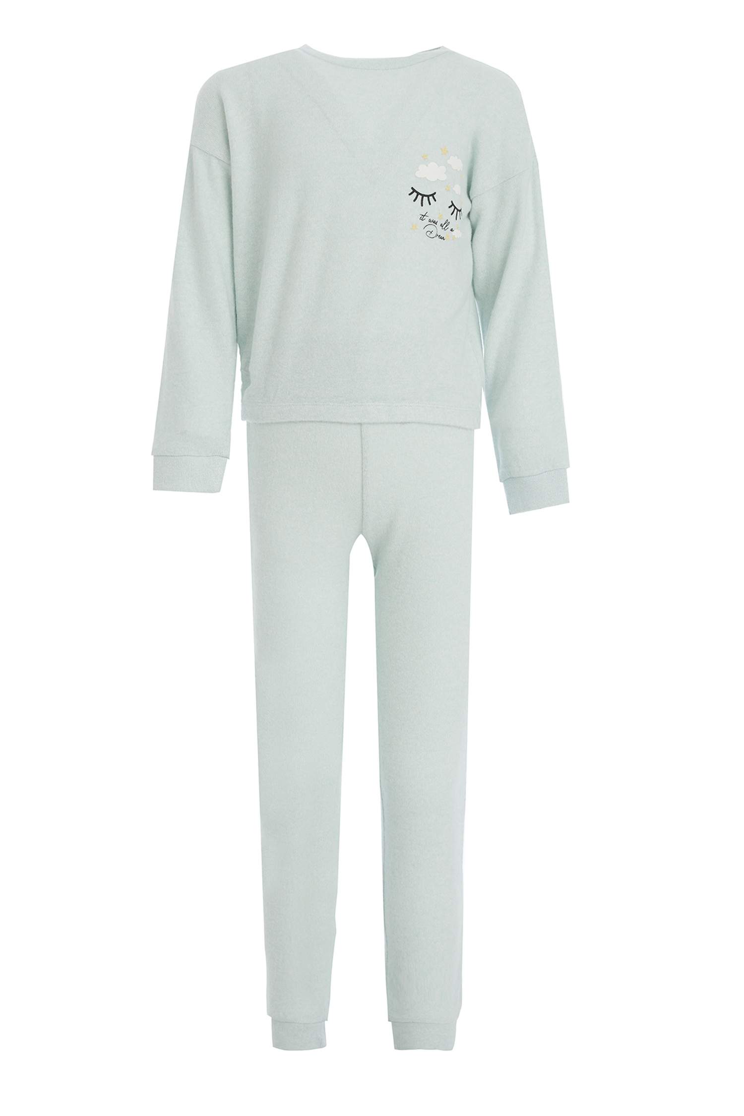Kız Çocuk Regular Fit Uzun Kollu Pijama Takımı