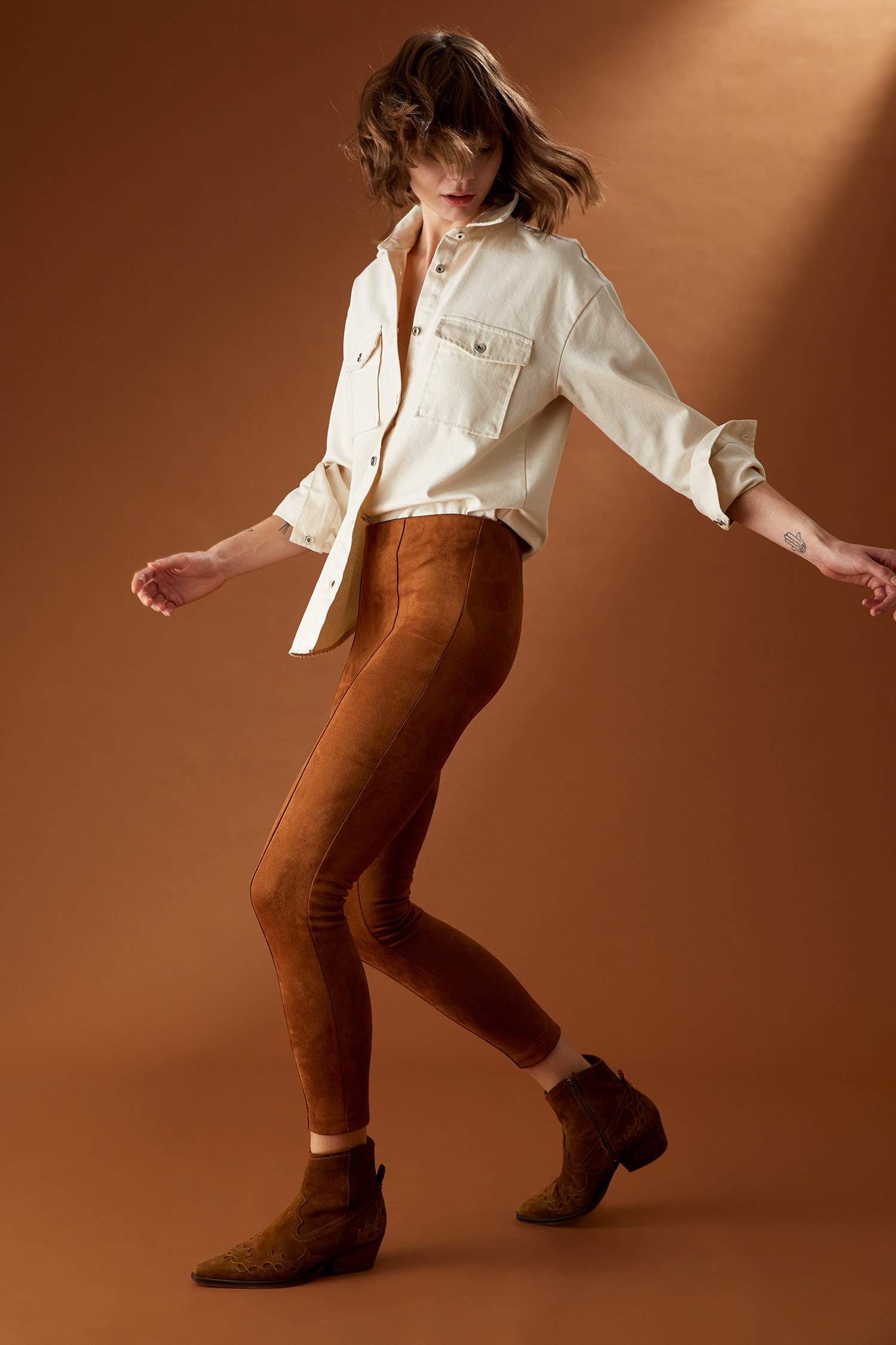 Bohemia Slim Fit Dokuma Tayt
