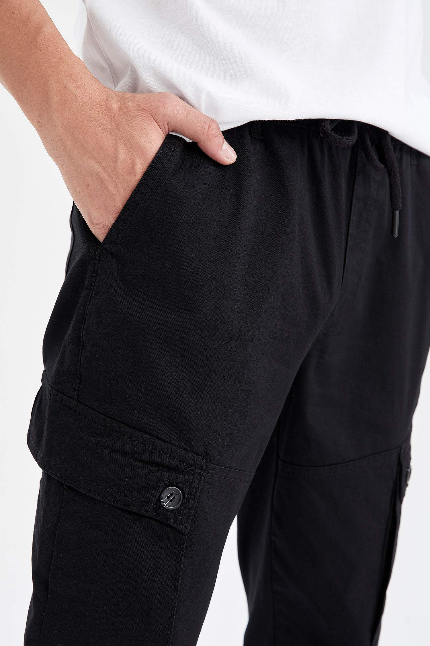 Beli Bağcıklı Kargo Pantolon