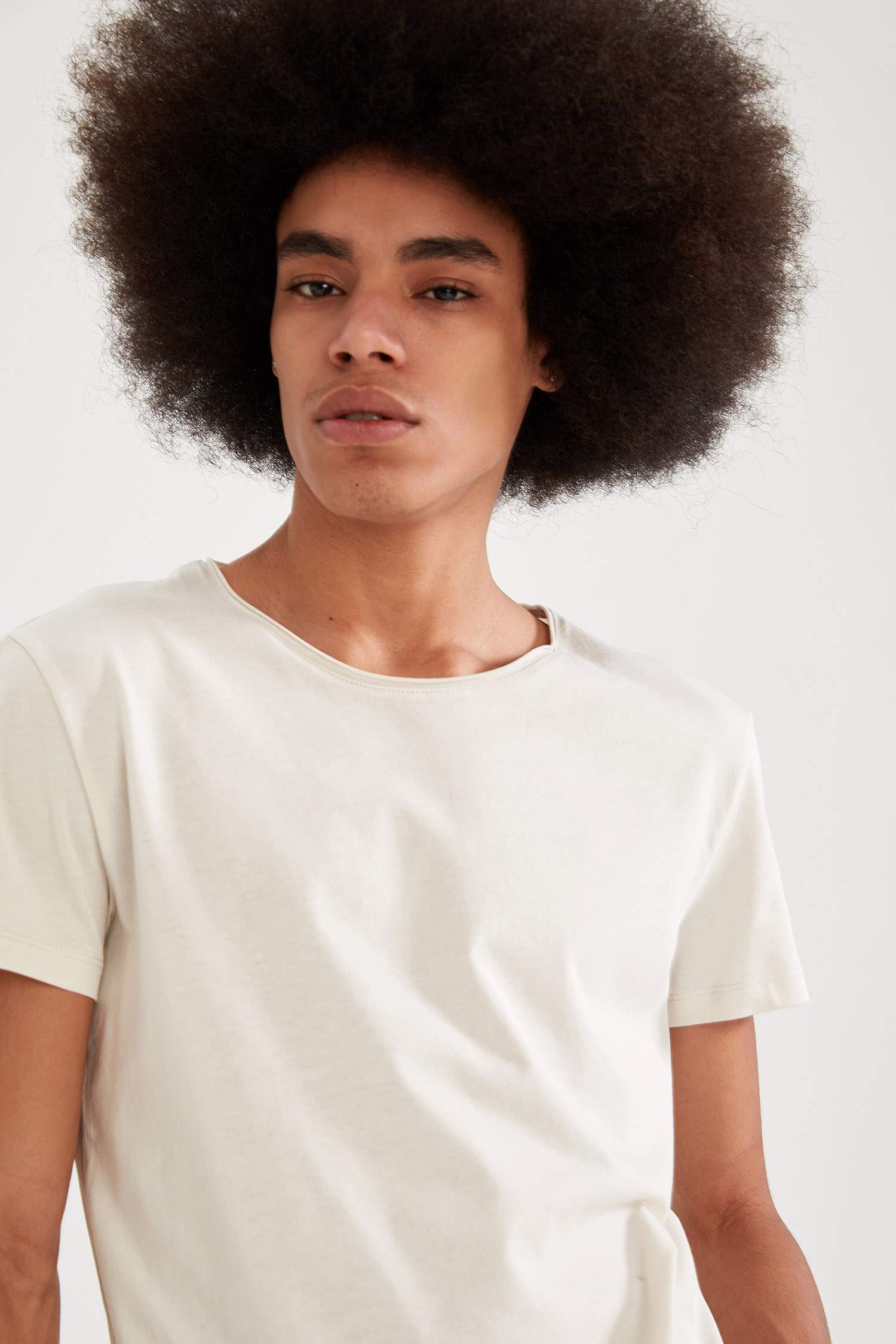 Slim Fit Bisiklet Yaka Basic Tişört