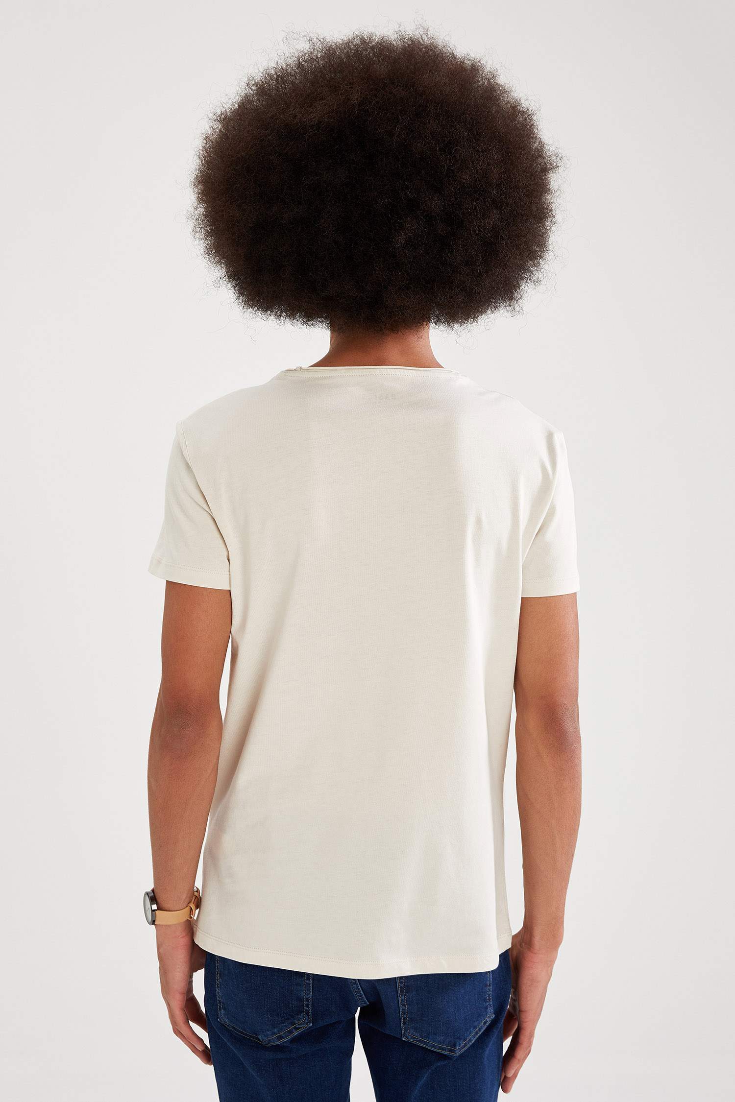 Slim Fit Bisiklet Yaka Basic Tişört