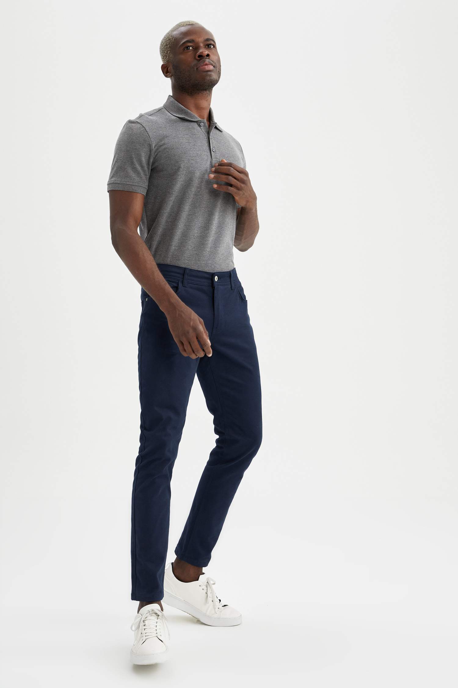 Regular Fit Polo Yaka Basic Tişört