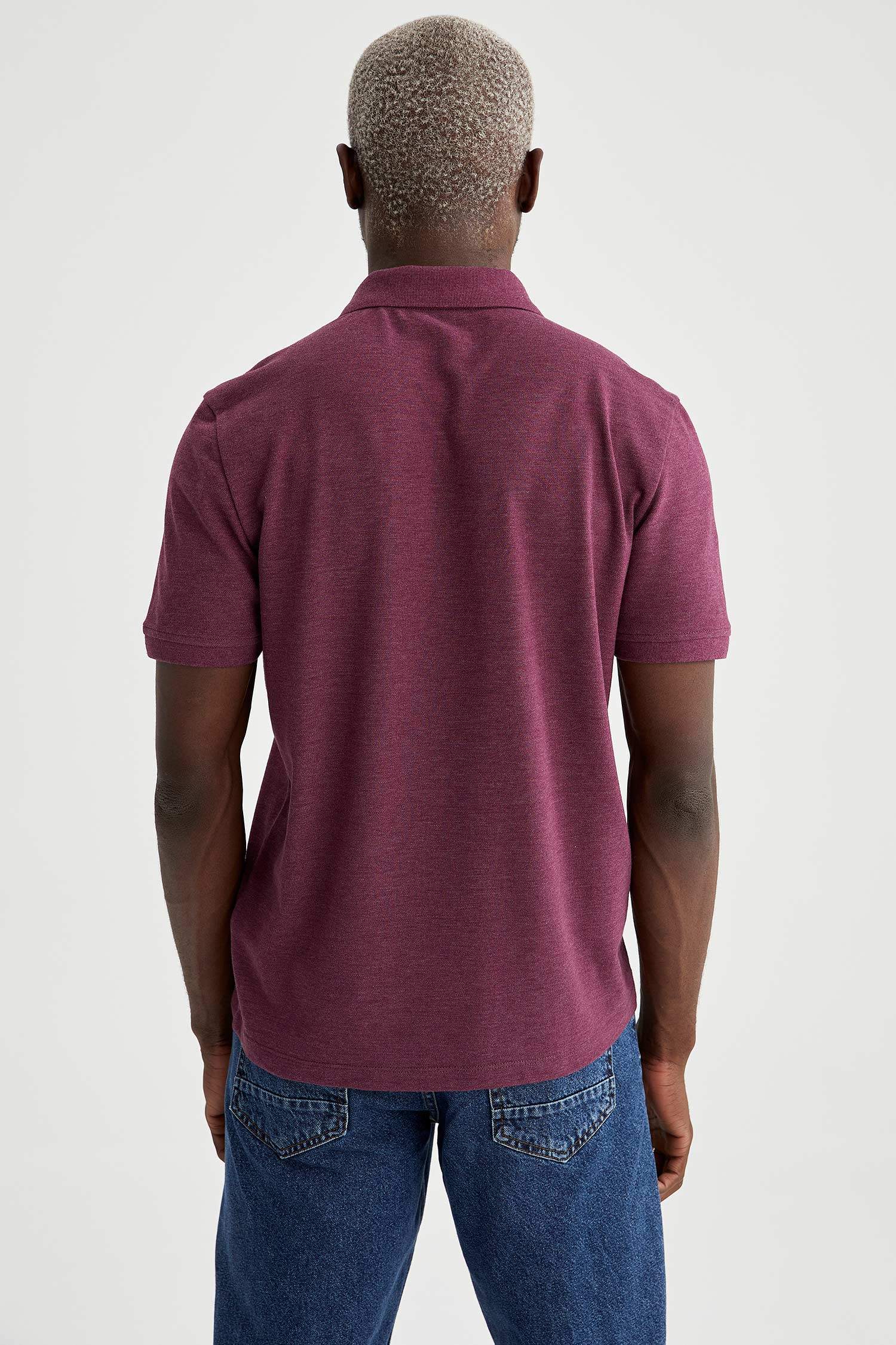 Regular Fit Polo Yaka Basic Tişört