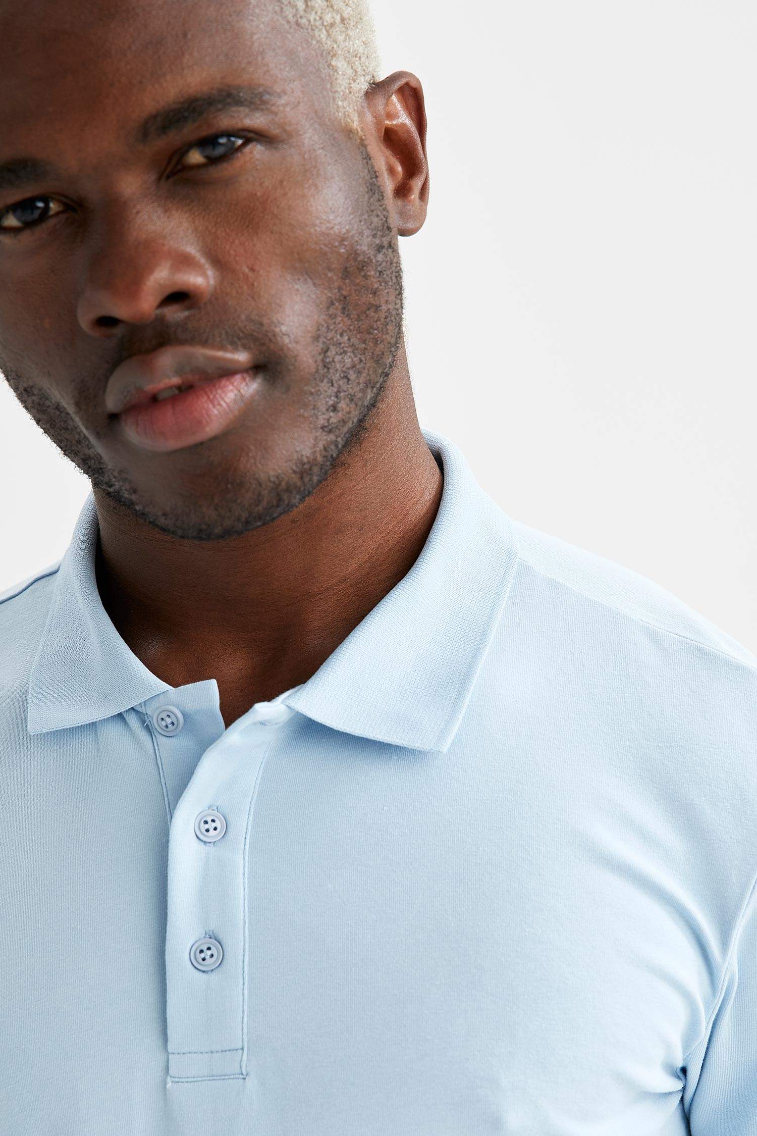Slim Fit Polo Yaka Basic Kısa Kollu Tişört
