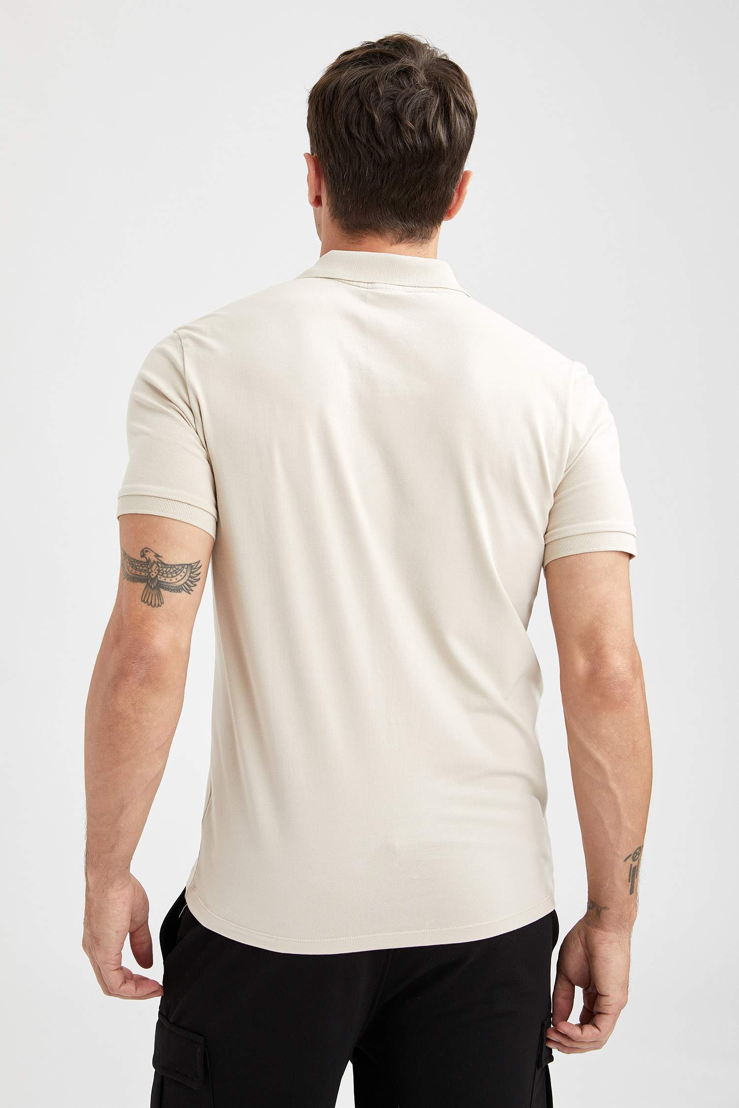 Slim Fit Polo Yaka Basic Kısa Kollu Tişört