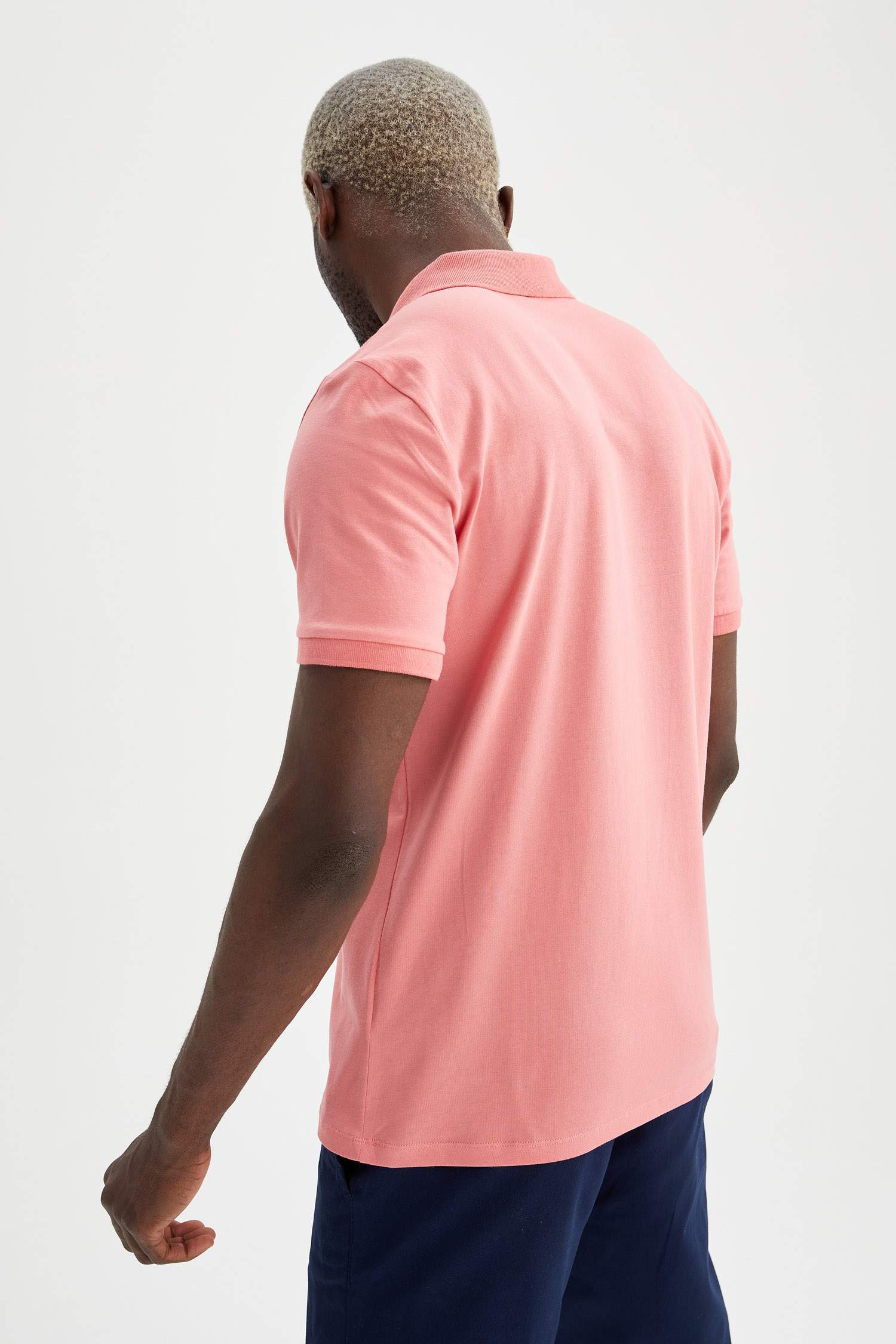 Slim Fit Polo Yaka Basic Kısa Kollu Tişört