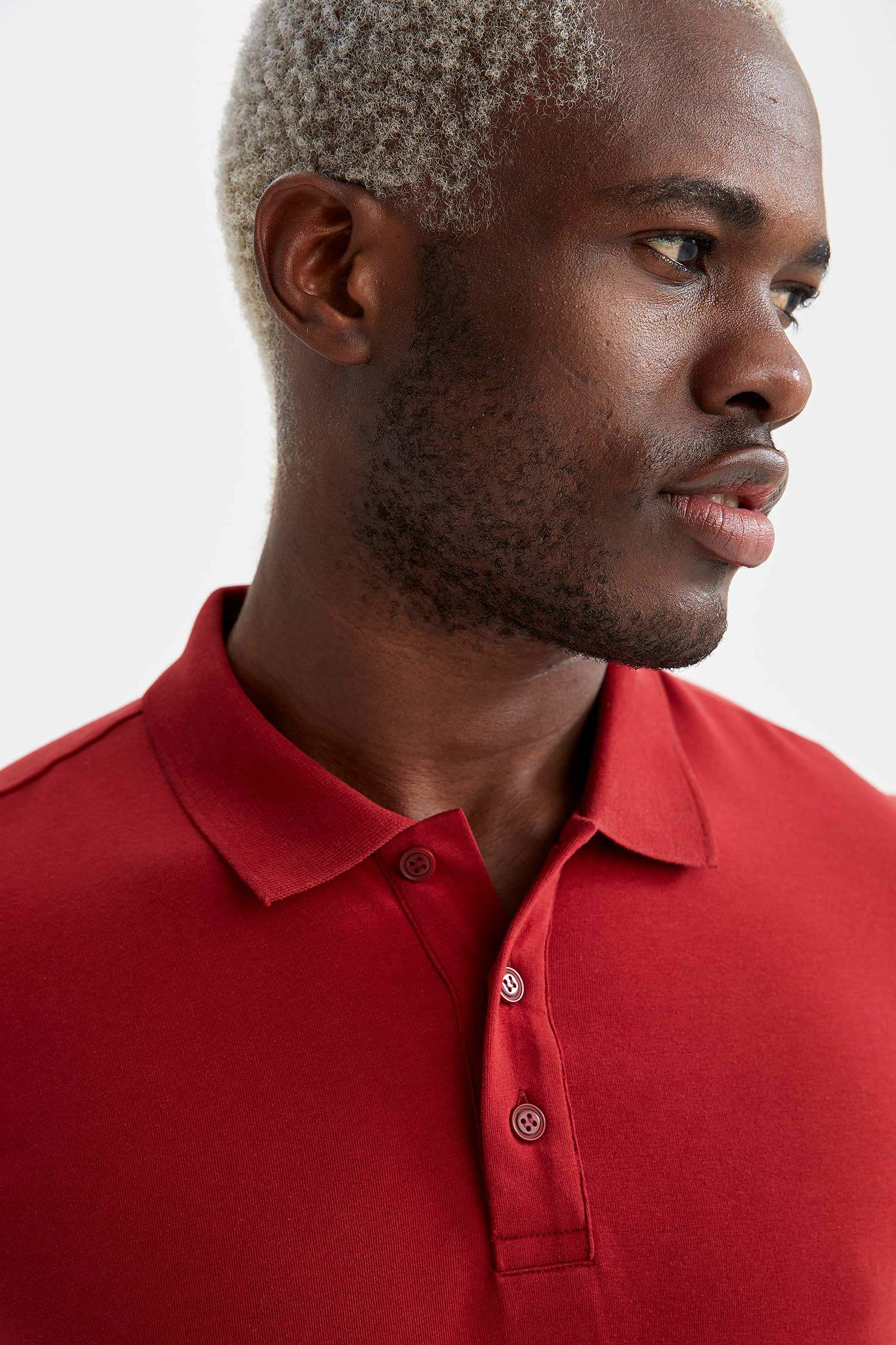 Slim Fit Polo Yaka Basic Kısa Kollu Tişört