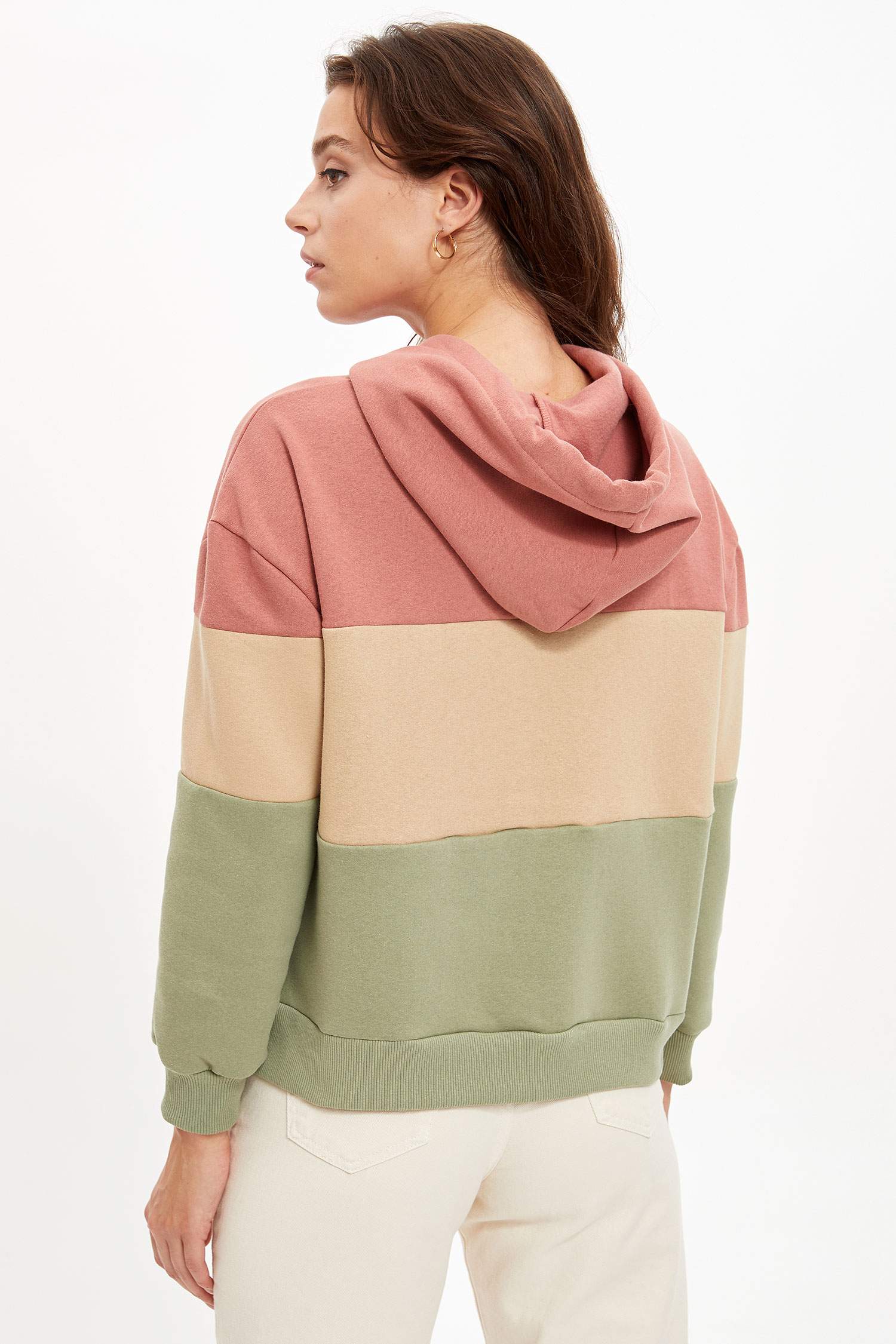 Relax Fit Kalın Sweatshirt Kumaşı Sweat Tunik