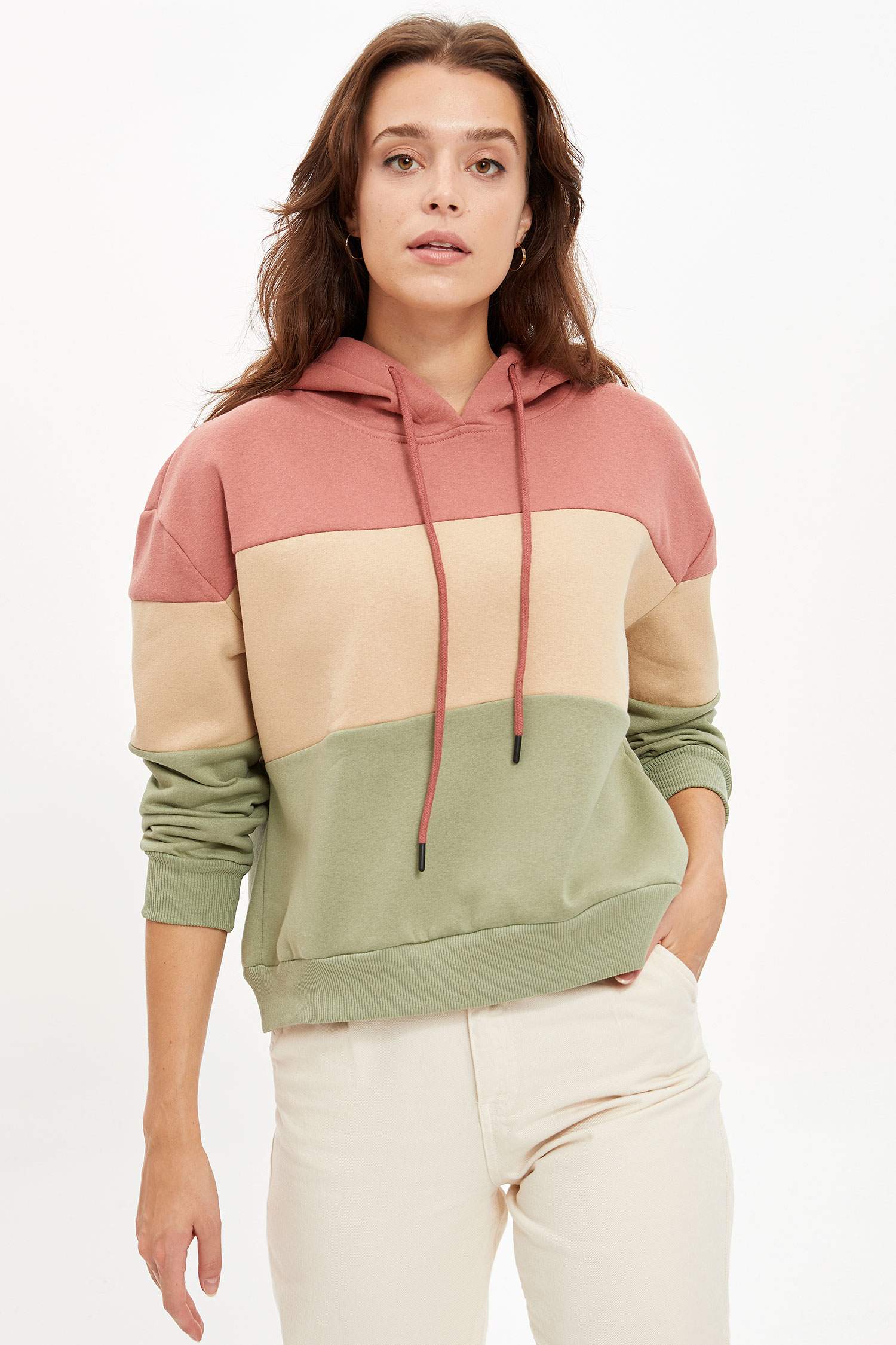 Relax Fit Kalın Sweatshirt Kumaşı Sweat Tunik