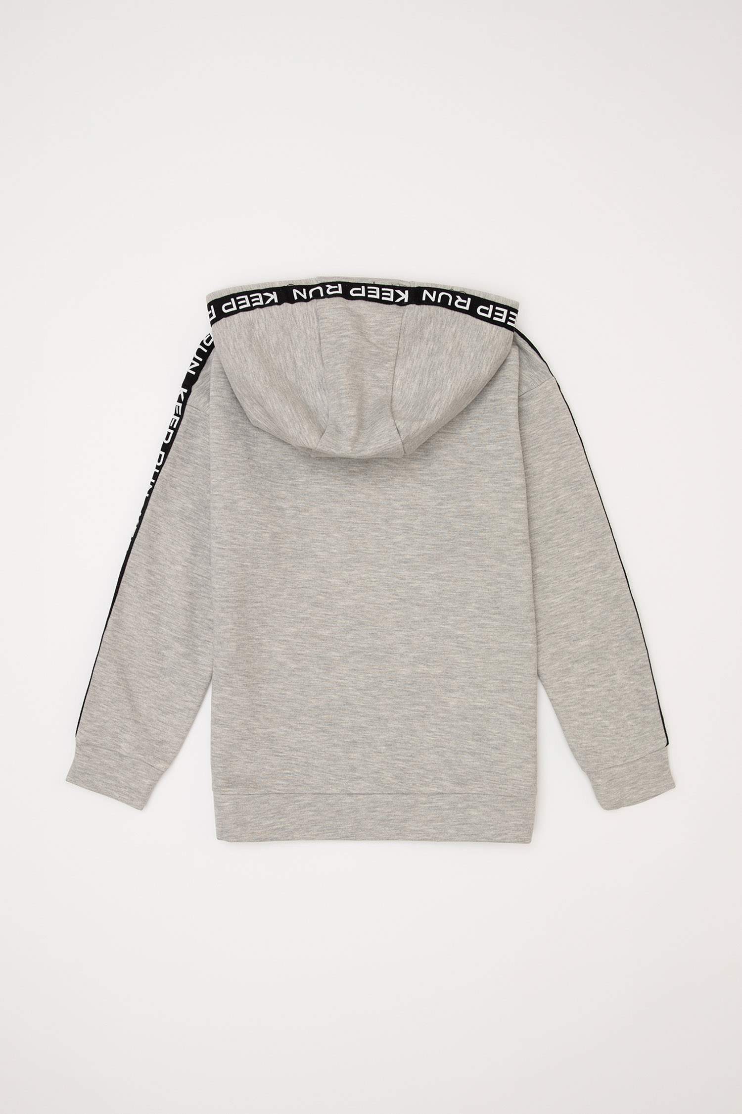 Erkek Çocuk Kapüşonlu Kanguru Cepli Baskılı İçi Yumuşak Tüylü Sweatshirt