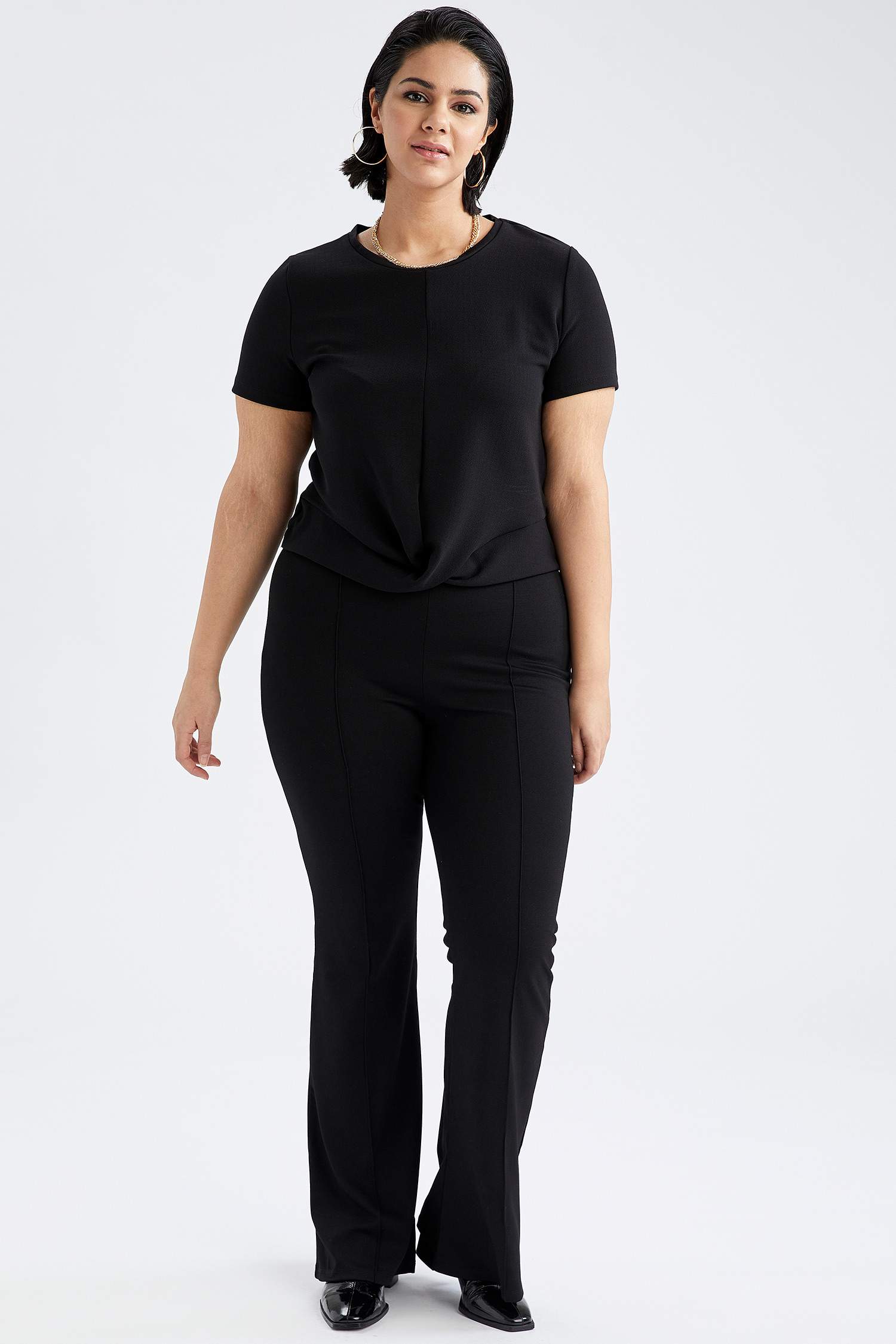 Kısa Kollu Crop Top