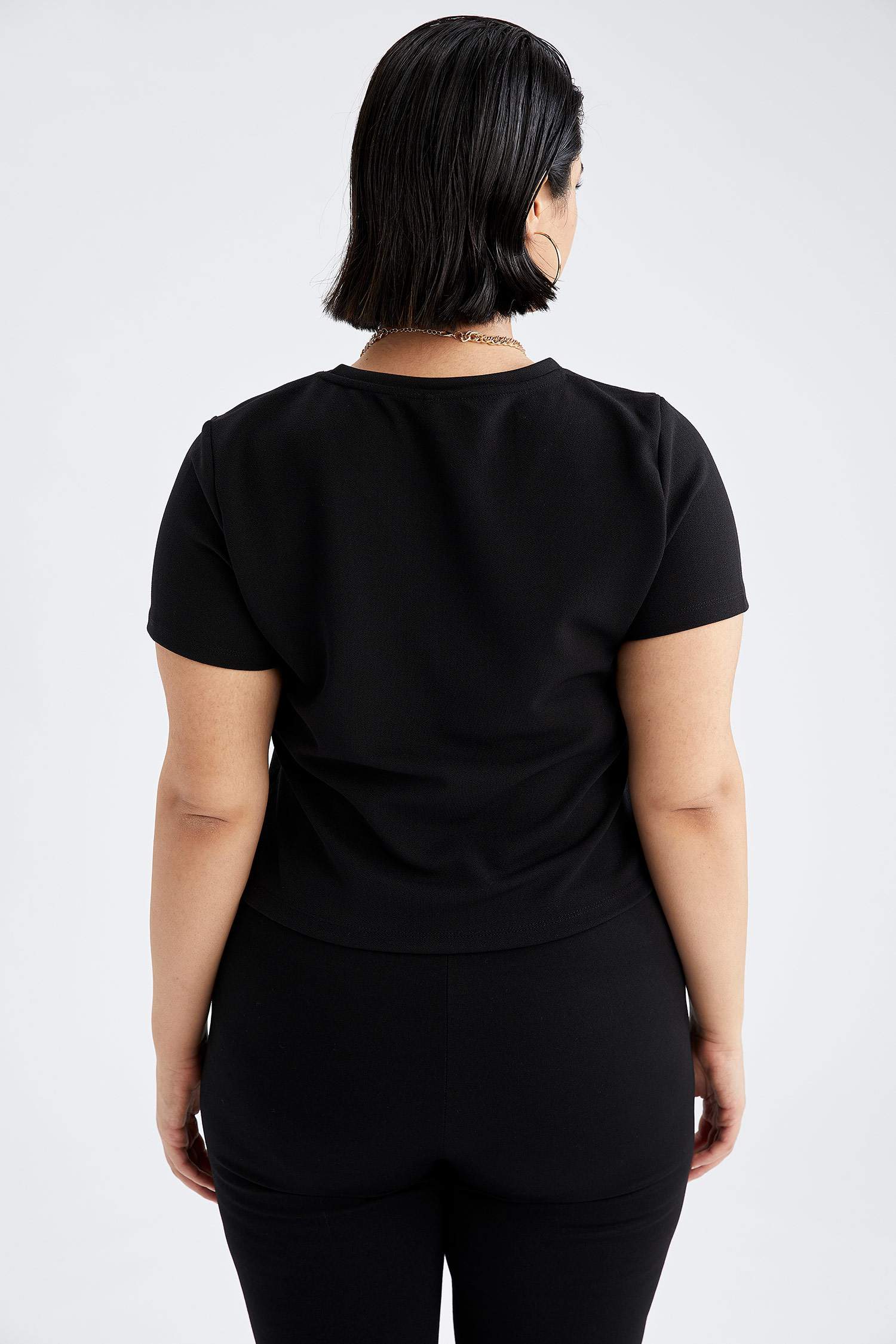 Kısa Kollu Crop Top