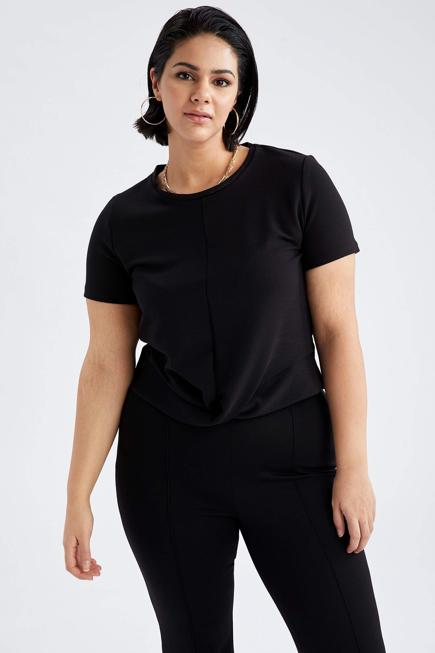 Kısa Kollu Crop Top