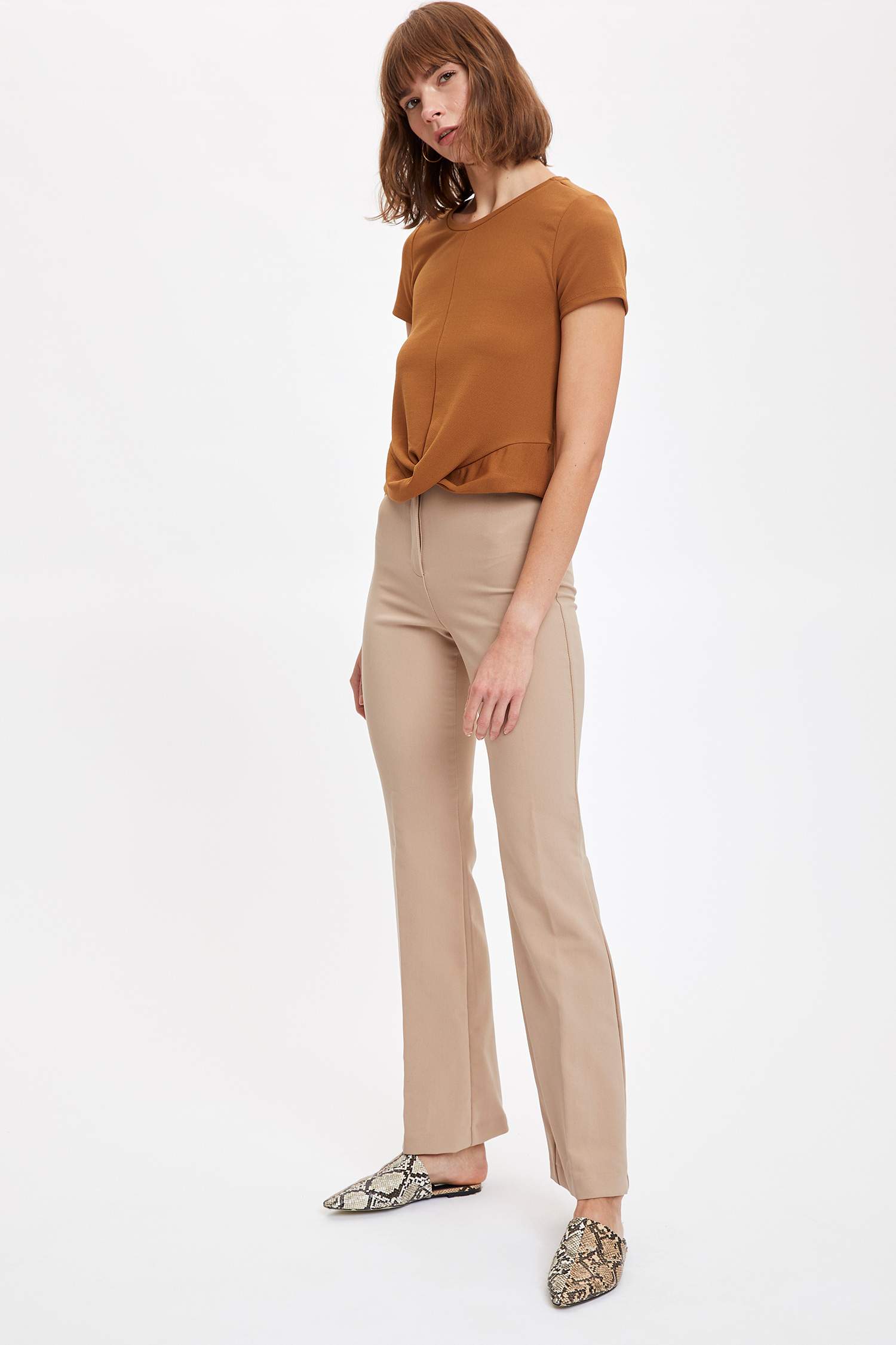 Kısa Kollu Crop Top
