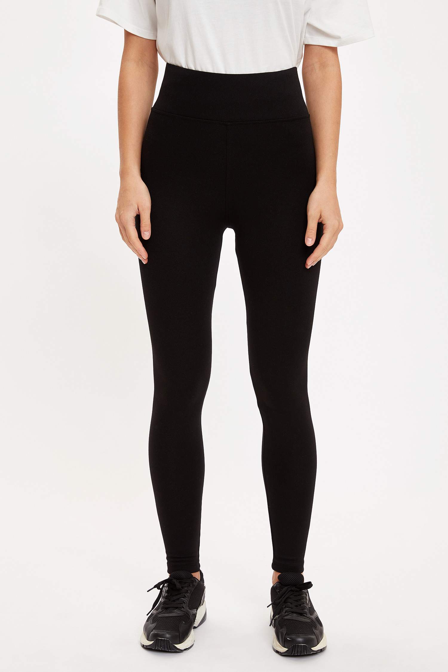 Basic Slim Fit Örme Tayt