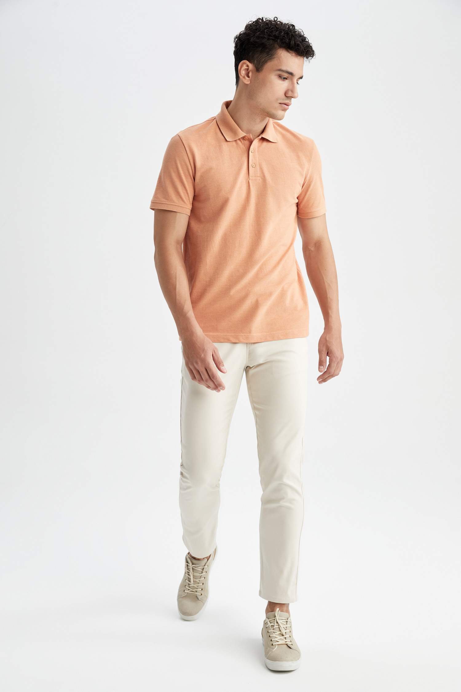 Regular Fit Basic Pamuklu Chino Pantolon