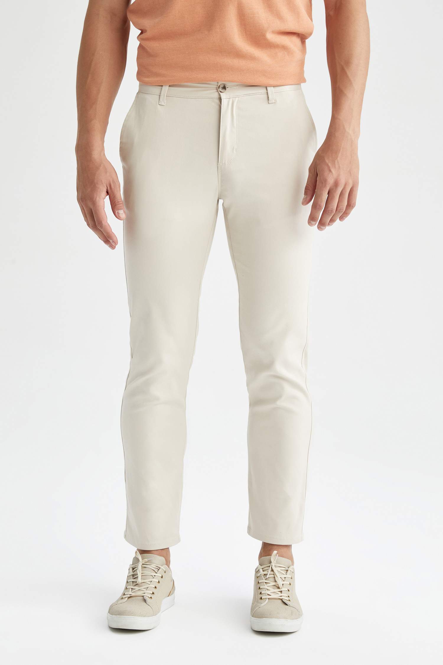 Regular Fit Basic Pamuklu Chino Pantolon