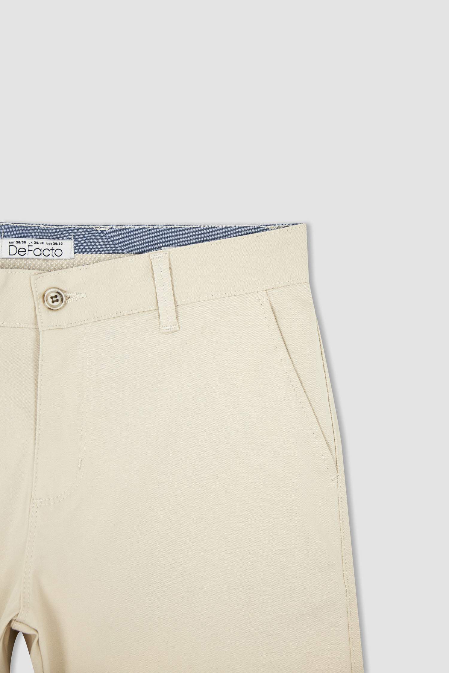 Regular Fit Basic Pamuklu Chino Pantolon