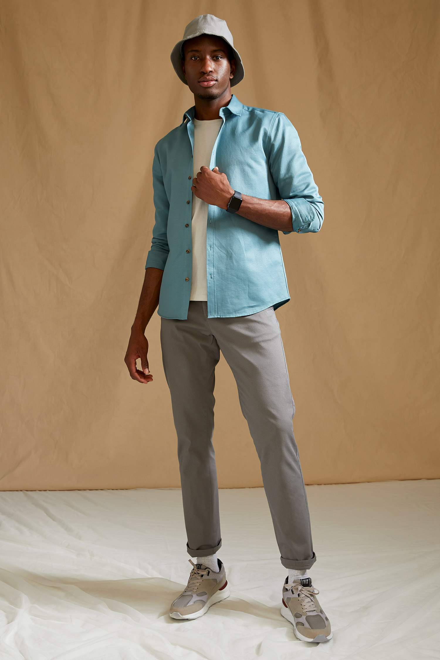 Regular Fit Basic Pamuklu Chino Pantolon