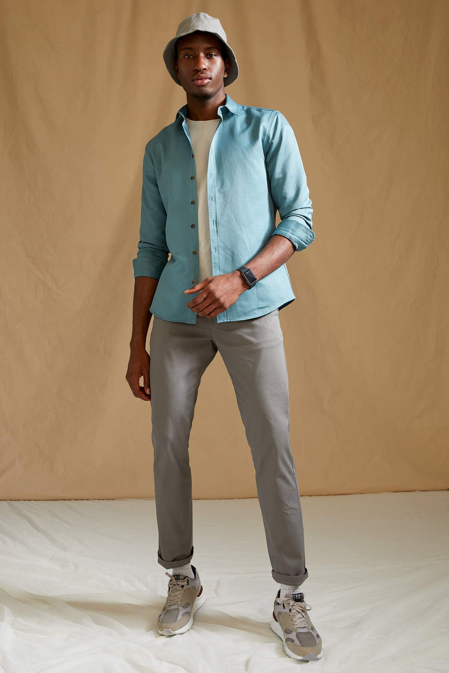 Regular Fit Basic Pamuklu Chino Pantolon