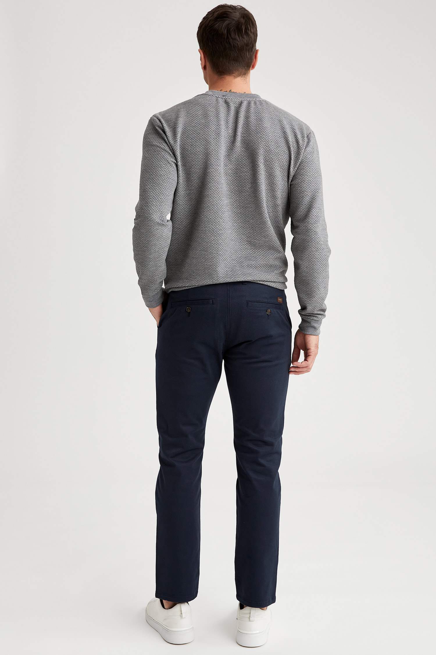 Regular Fit Basic Pamuklu Chino Pantolon