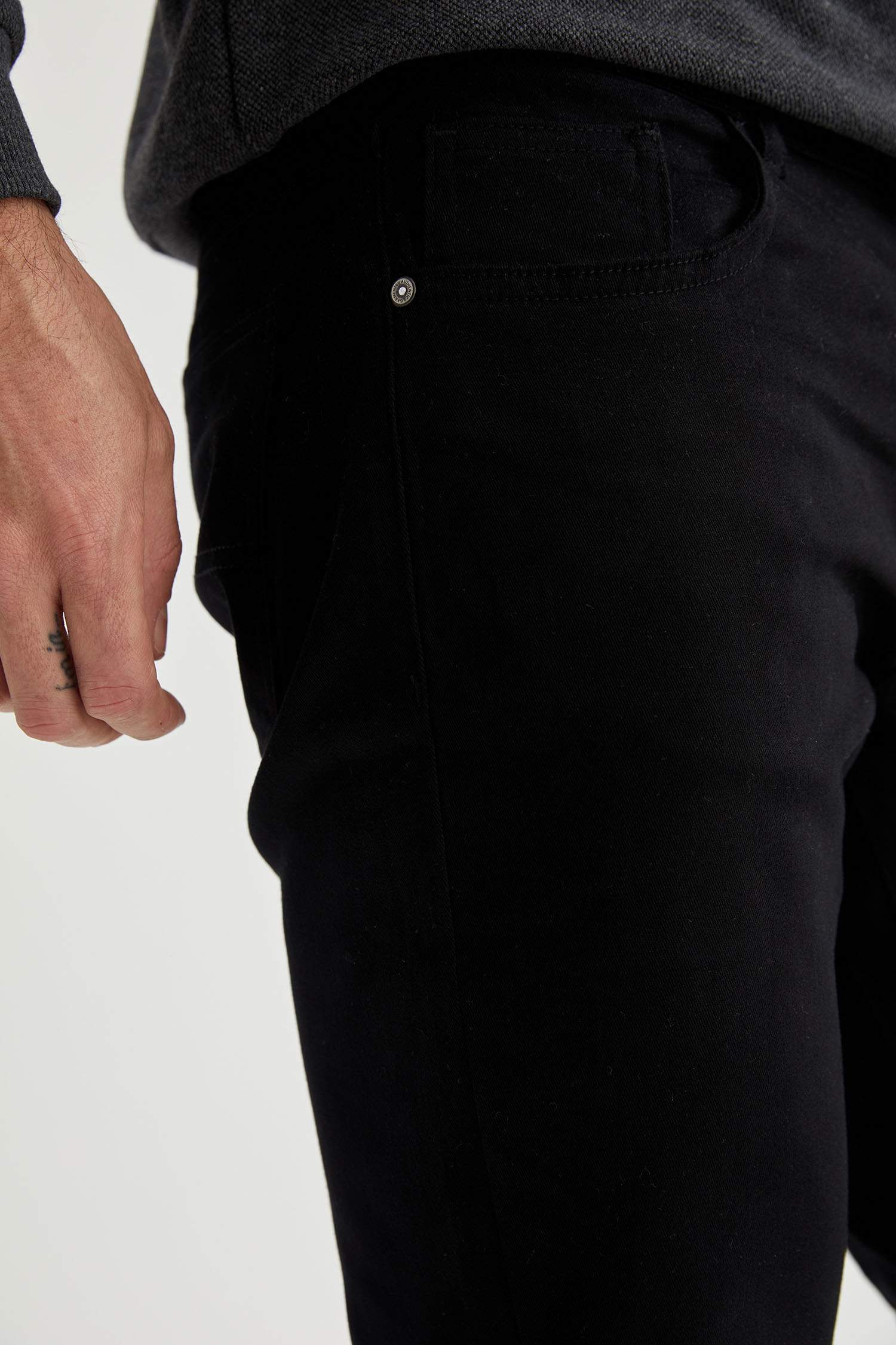 Basic Slim Fit Cepli Chino Pantolon