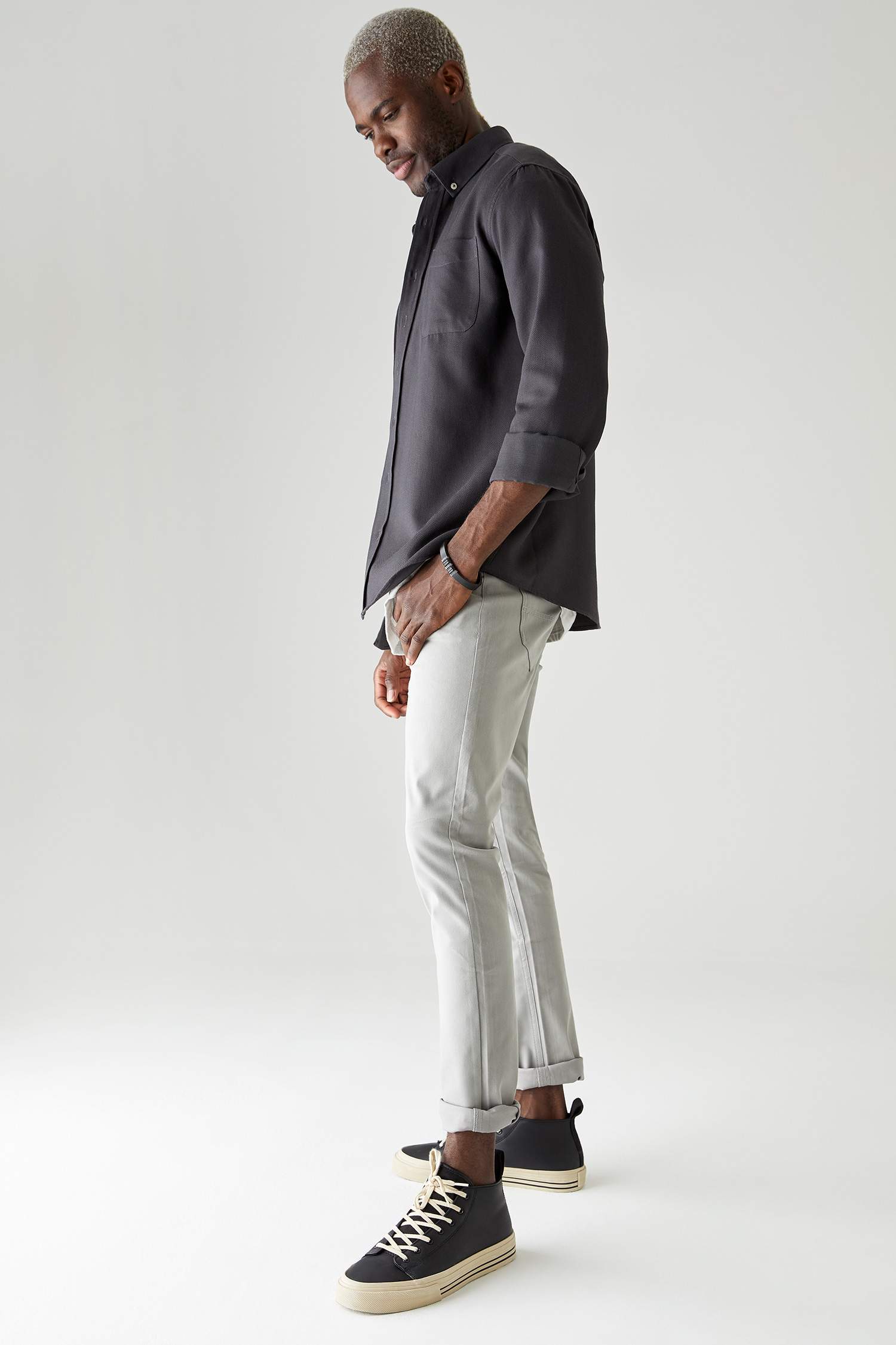 Basic Slim Fit Cepli Chino Pantolon