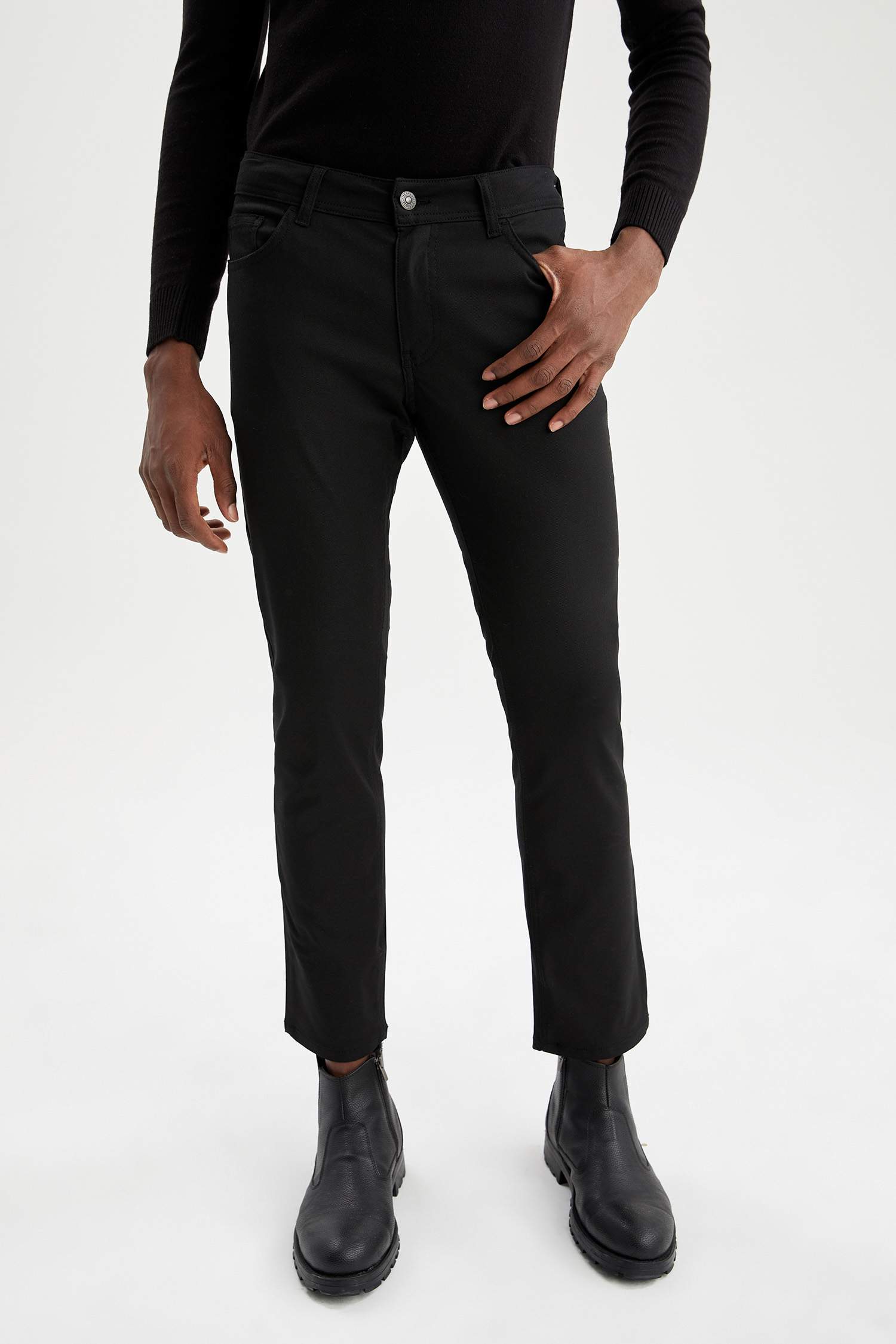 Slim Fit Basic Chino Pantolon