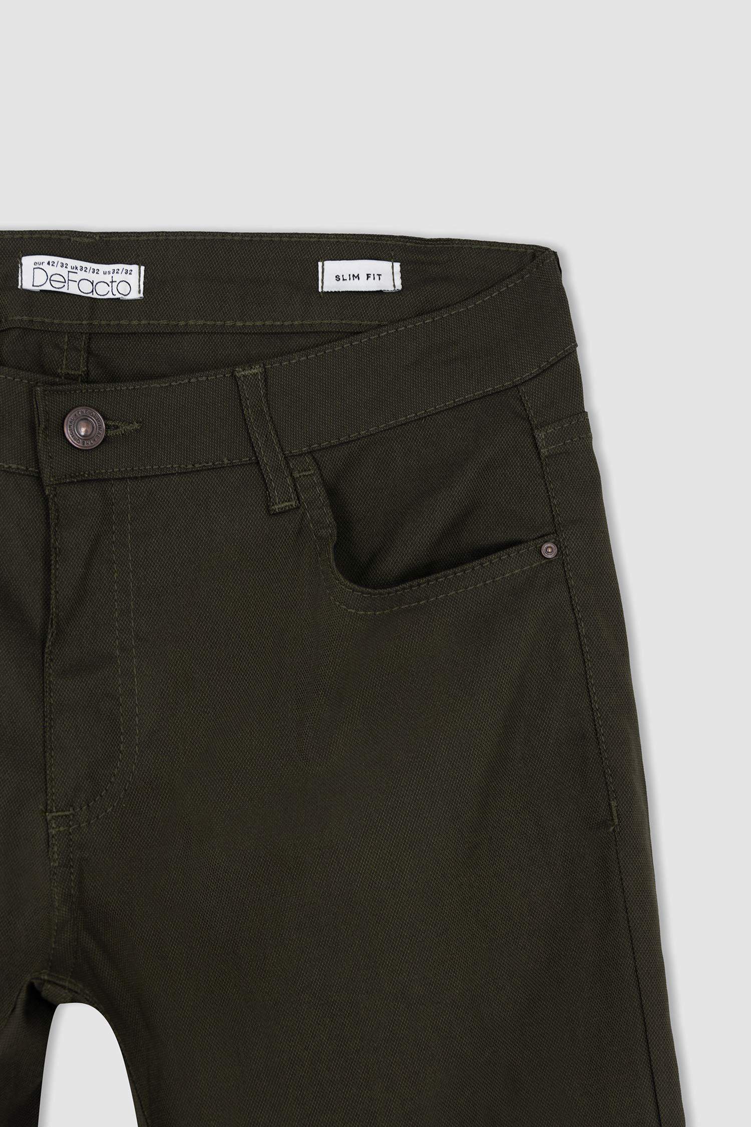 Slim Fit Basic Chino Pantolon