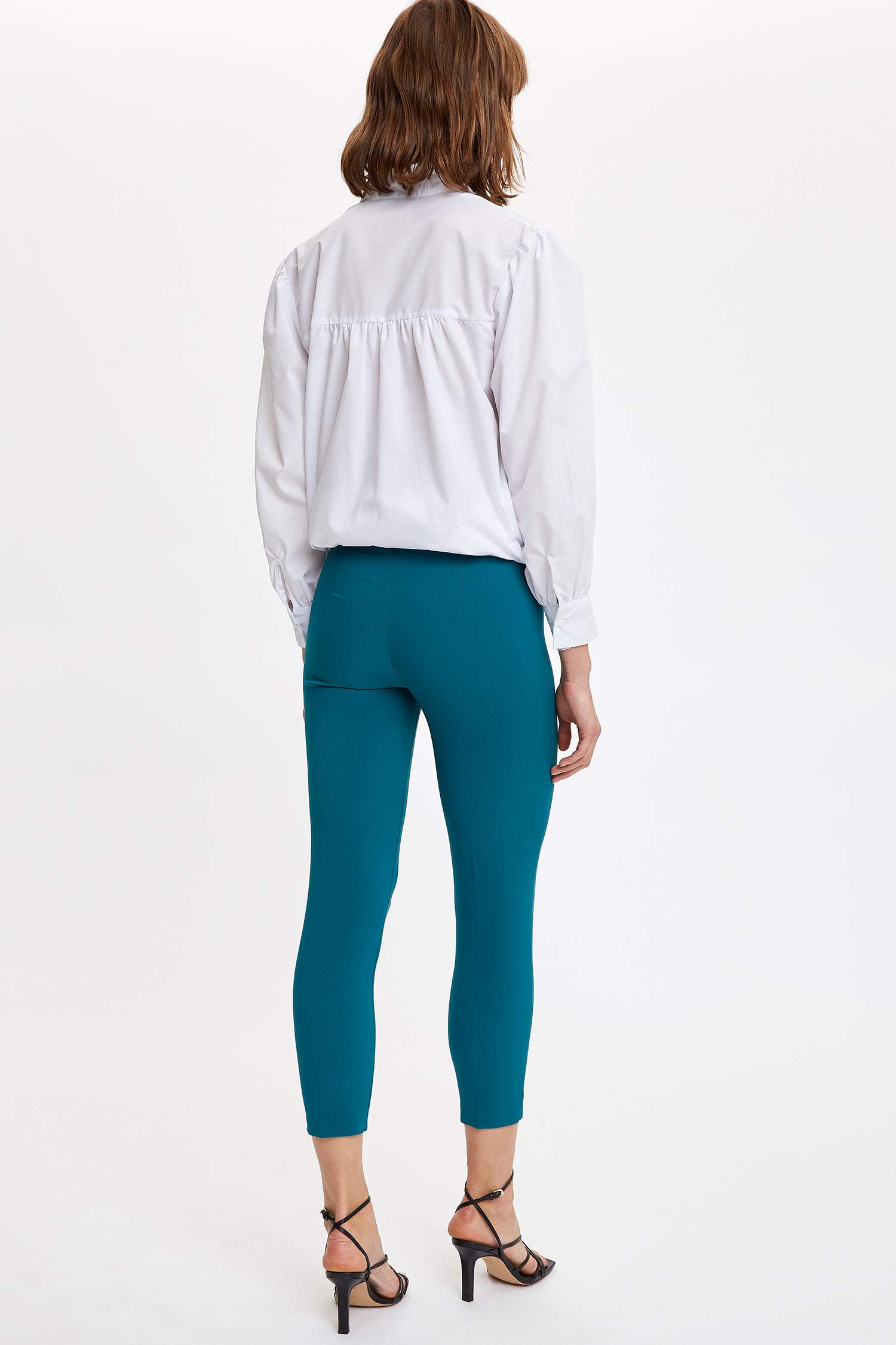 Basic Slim Fit Dokuma Tayt