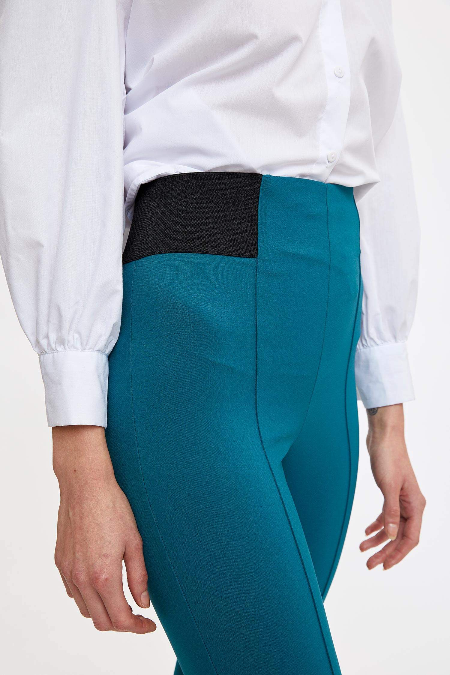 Basic Slim Fit Dokuma Tayt