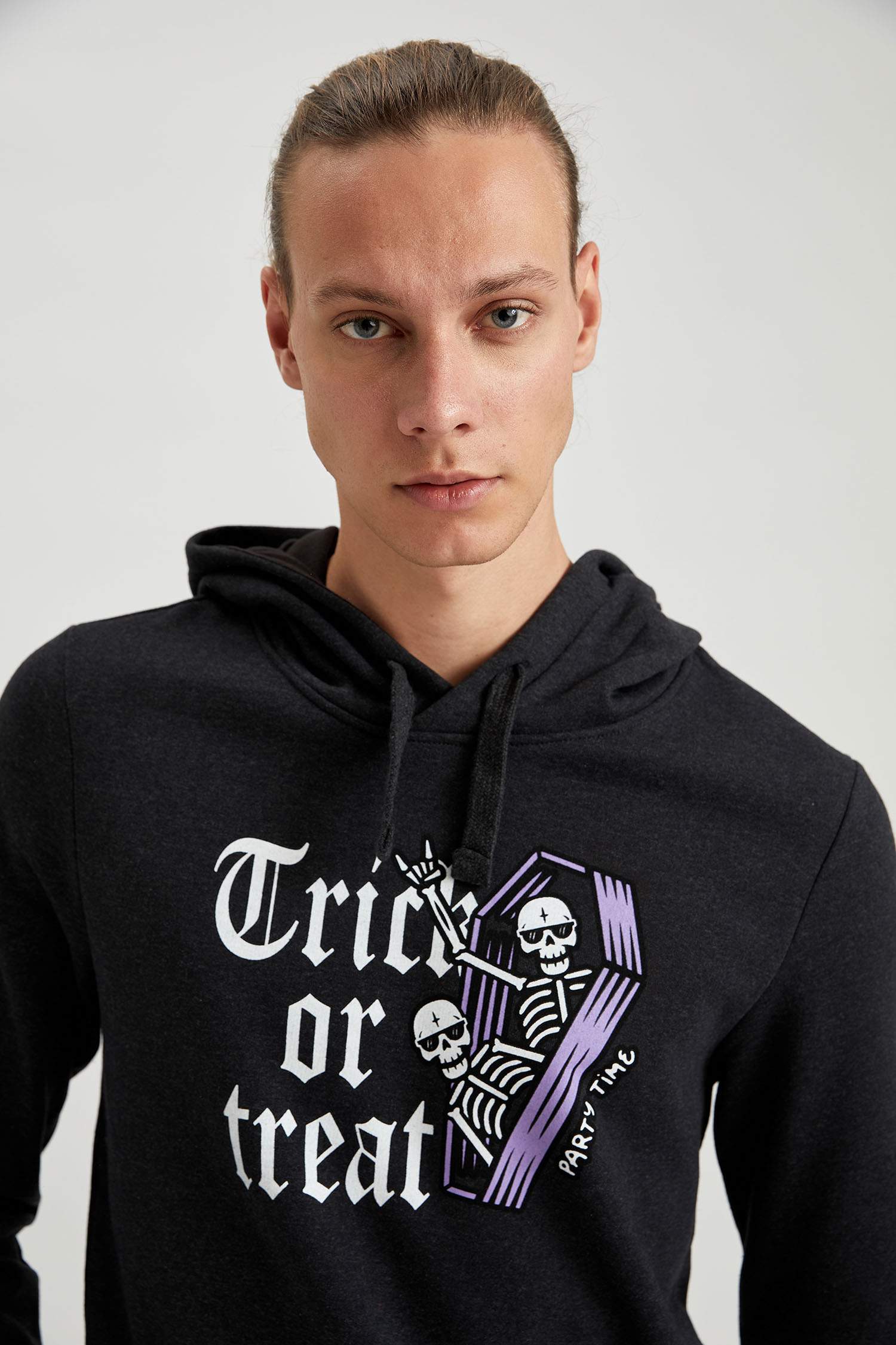 Slim Fit Uzun Kollu İçi Yumuşak Tüylü Sweatshirt