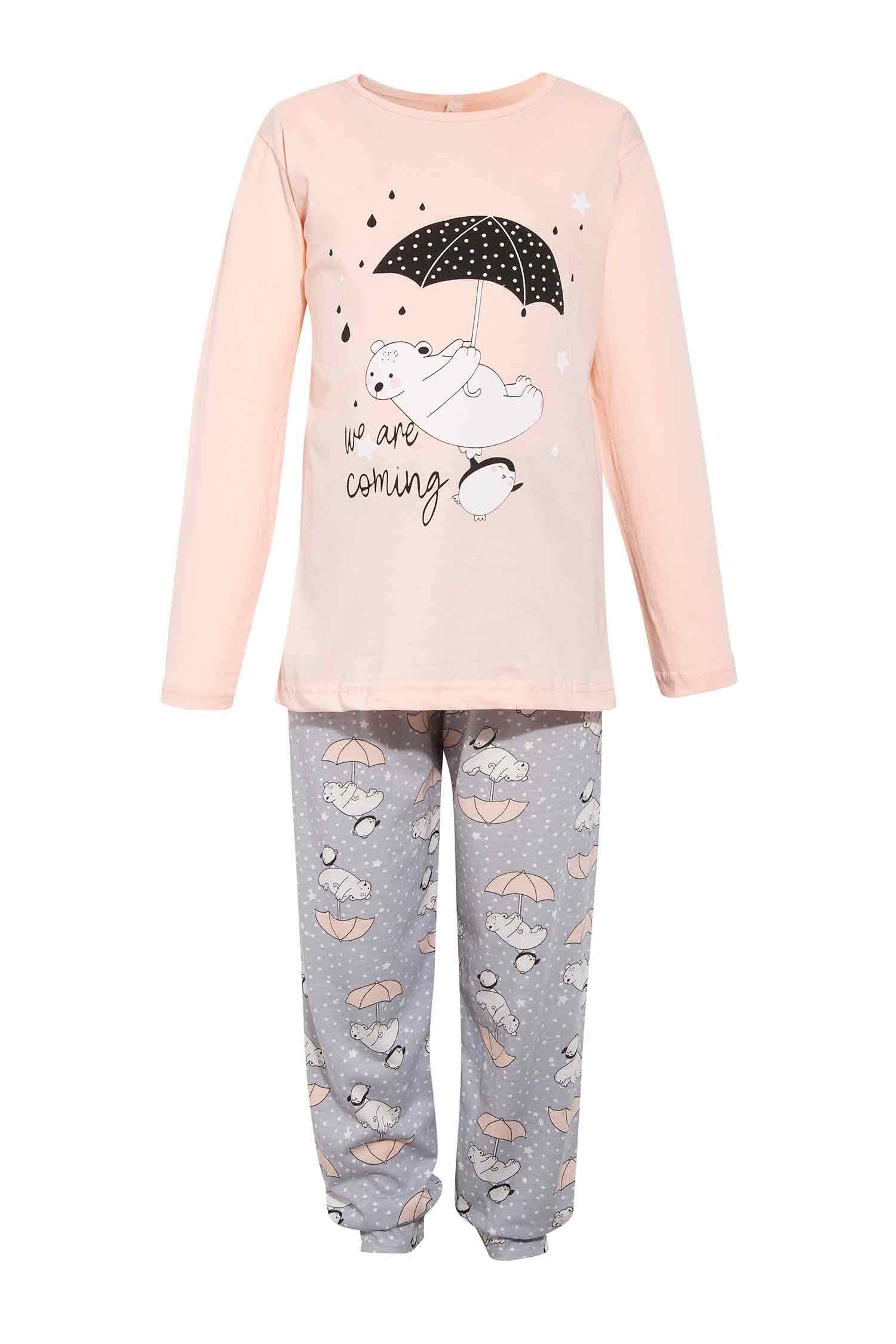 Kız Çocuk Baskılı Pijama Takım