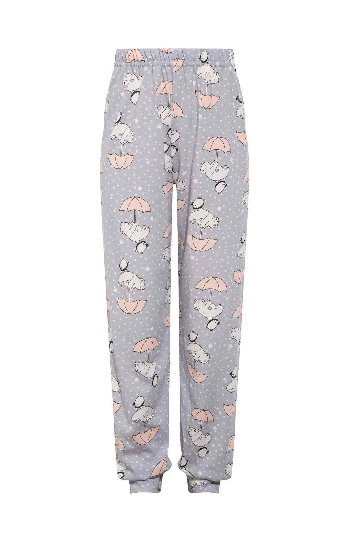 Kız Çocuk Baskılı Pijama Takım