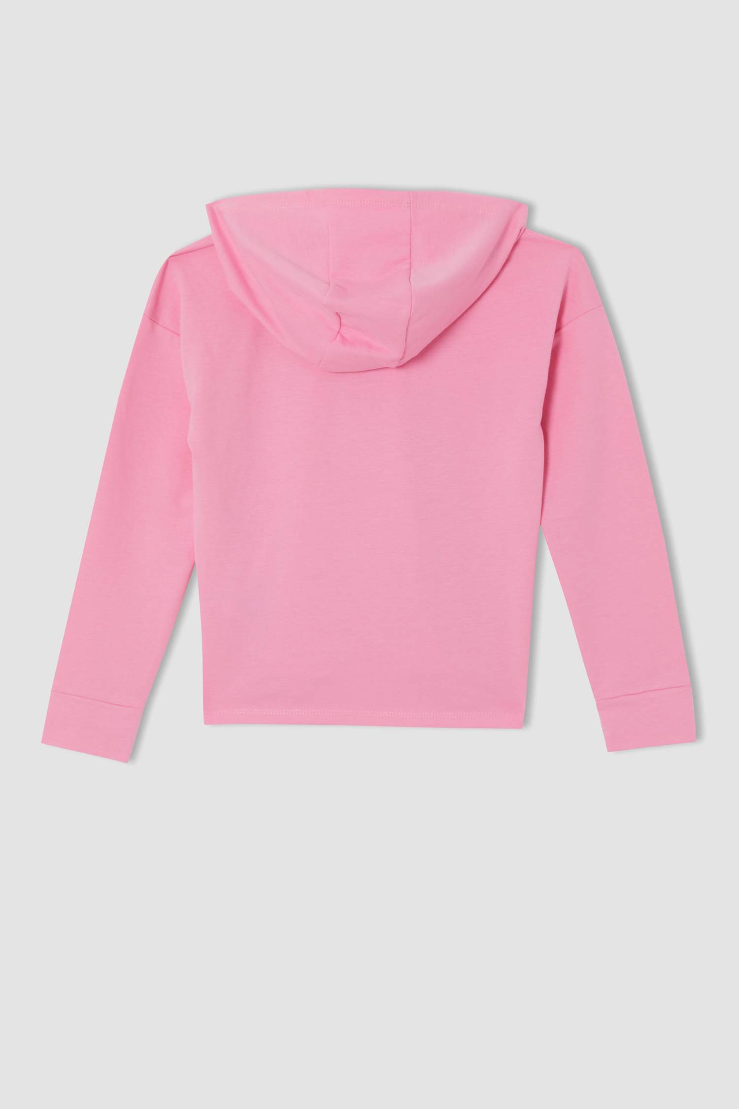 Kız Çocuk Yazı Baskılı Crop Sweatshirt